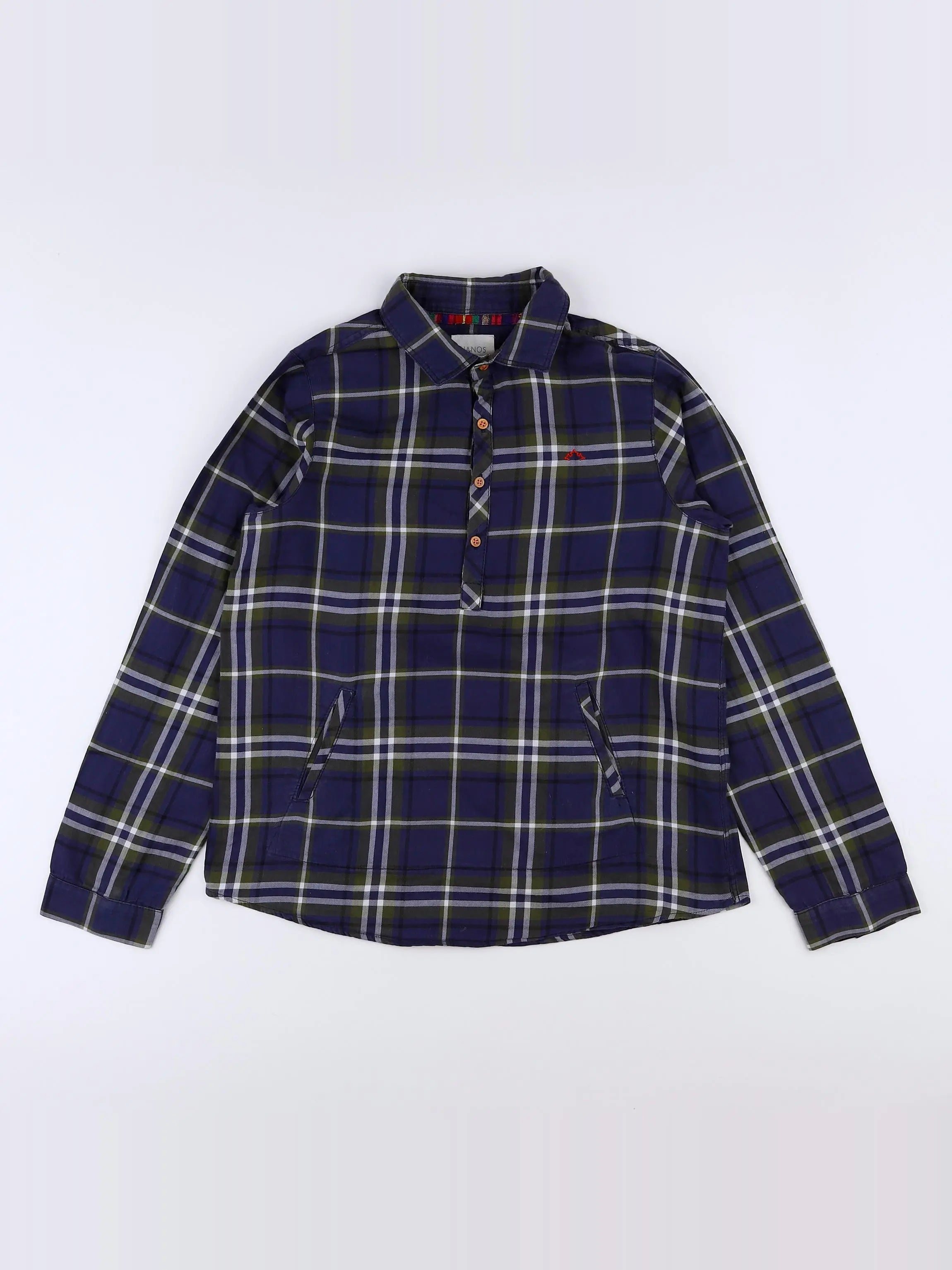 Nanos baby - chemise bleu, vert - 12 ans