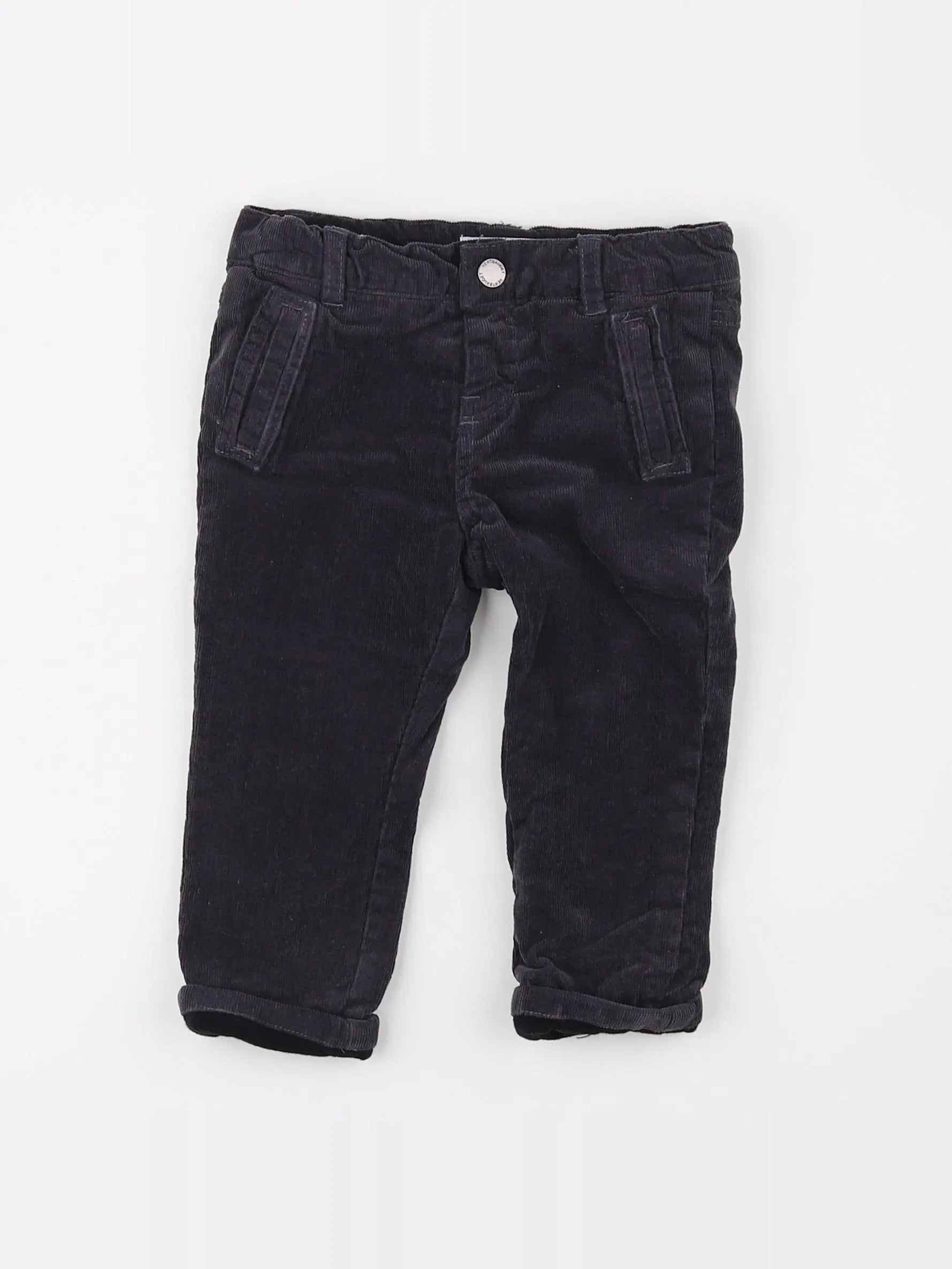 Vertbaudet - pantalon gris - 12 mois