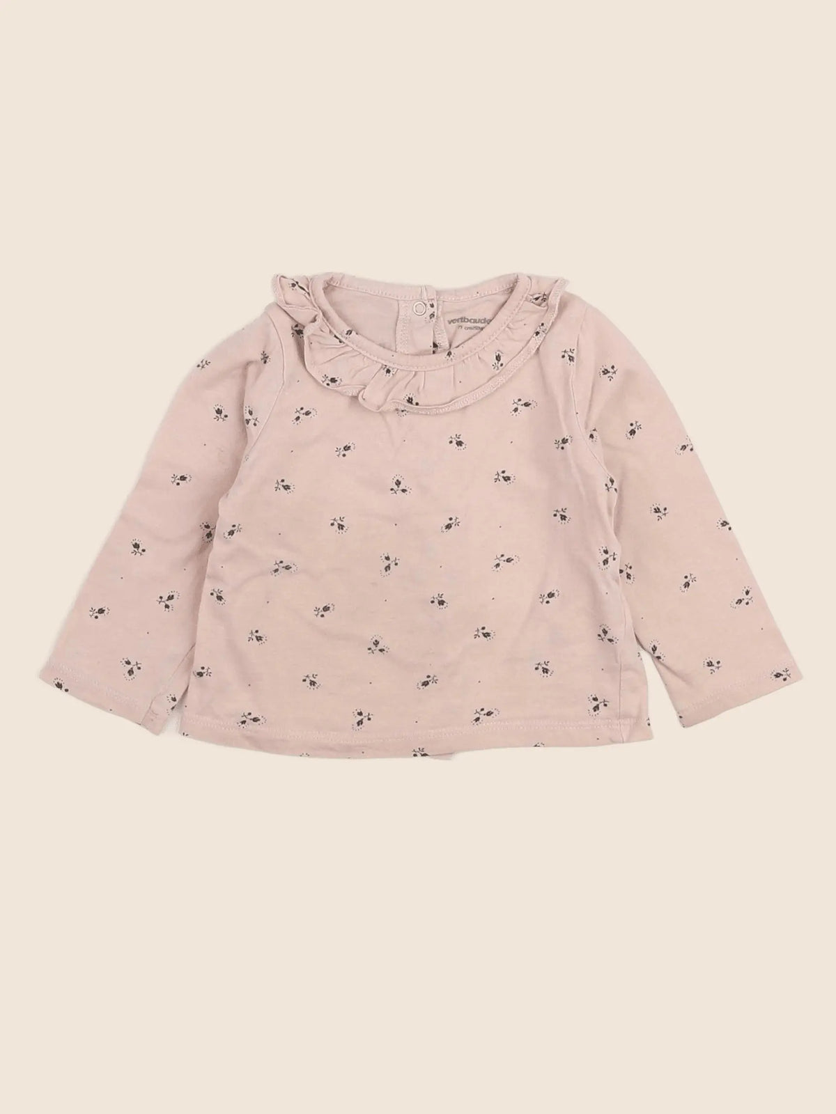 Vertbaudet - tee-shirt rose - 9 mois