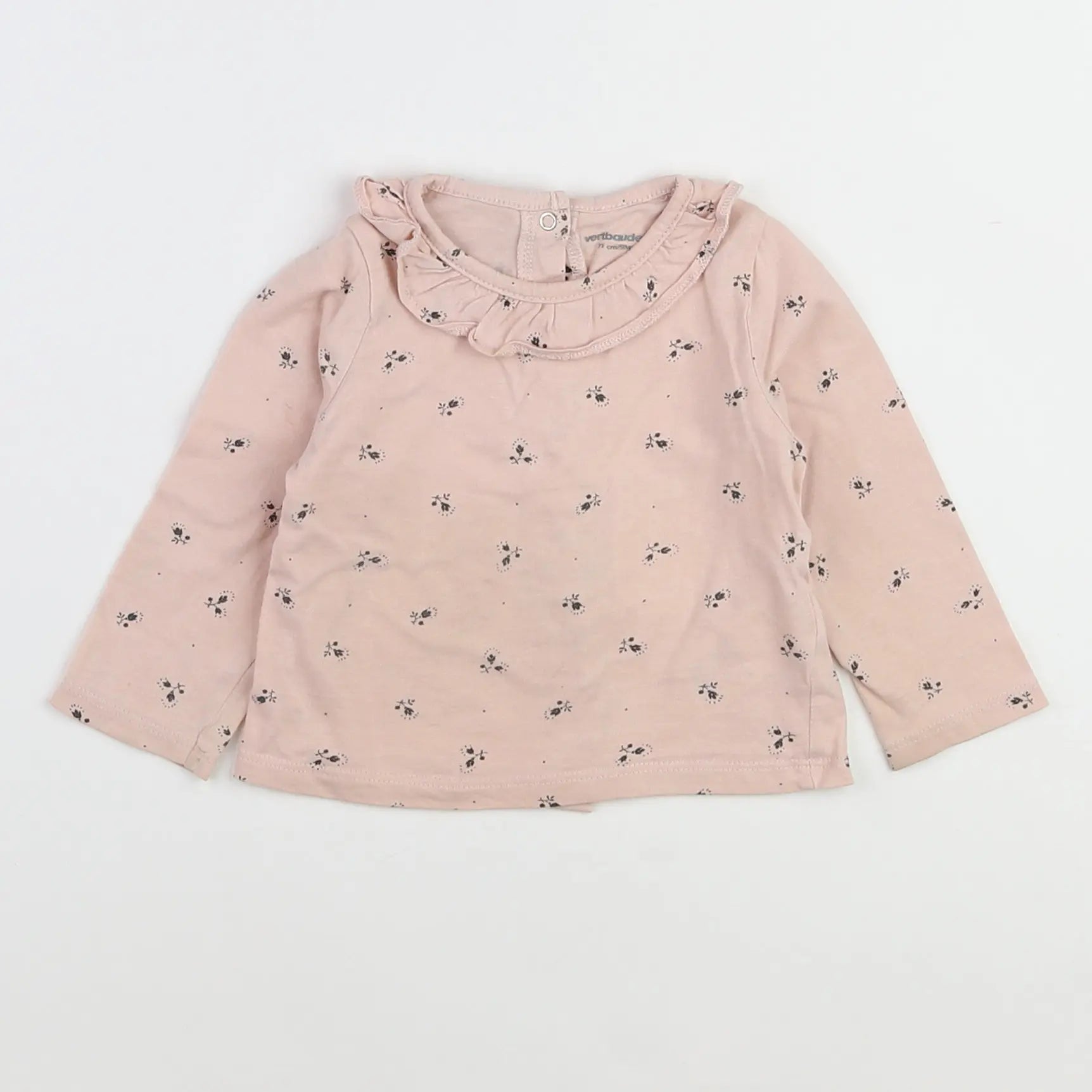 Vertbaudet - tee-shirt rose - 9 mois