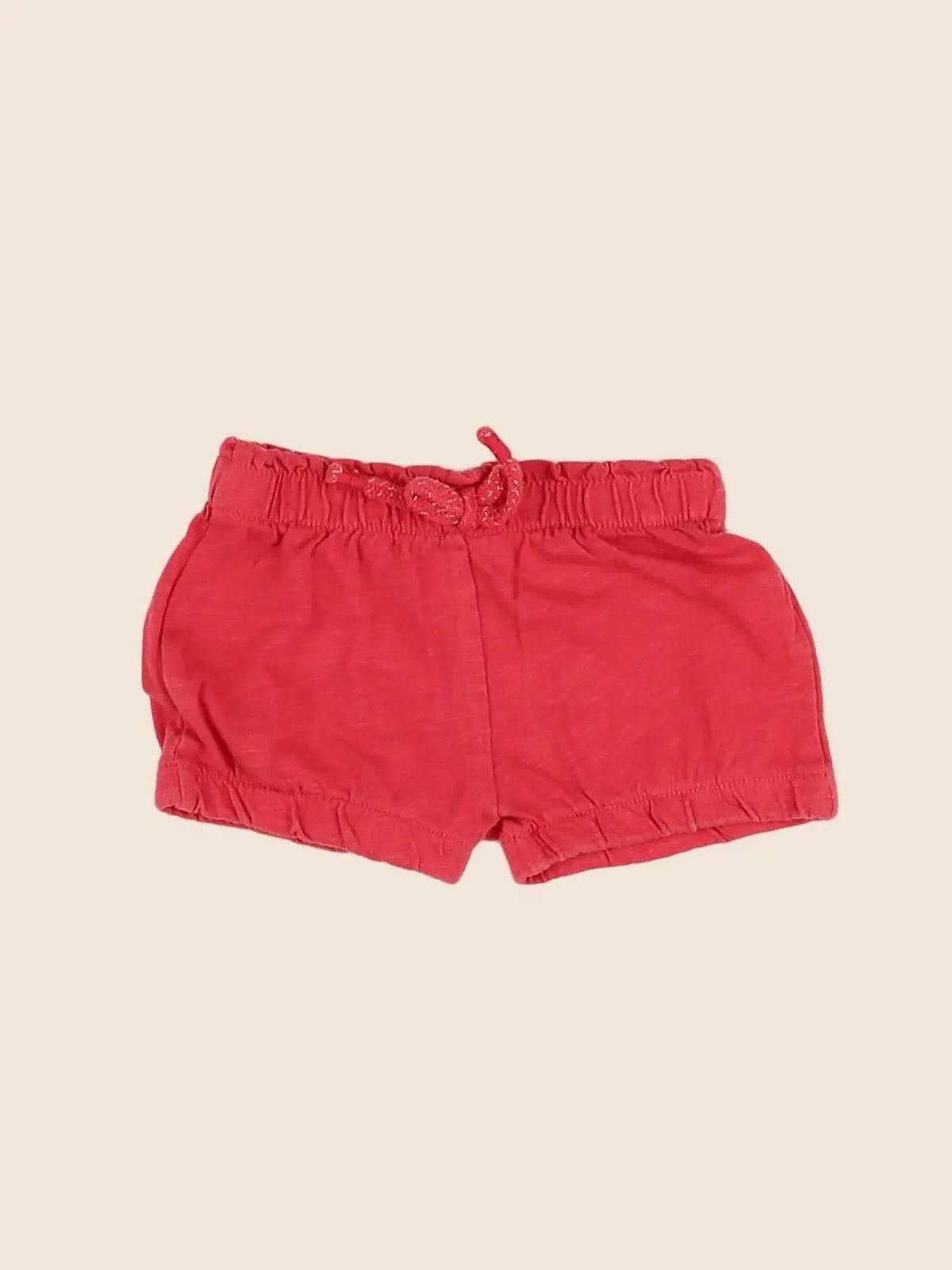 Vertbaudet - short rouge - 3 mois