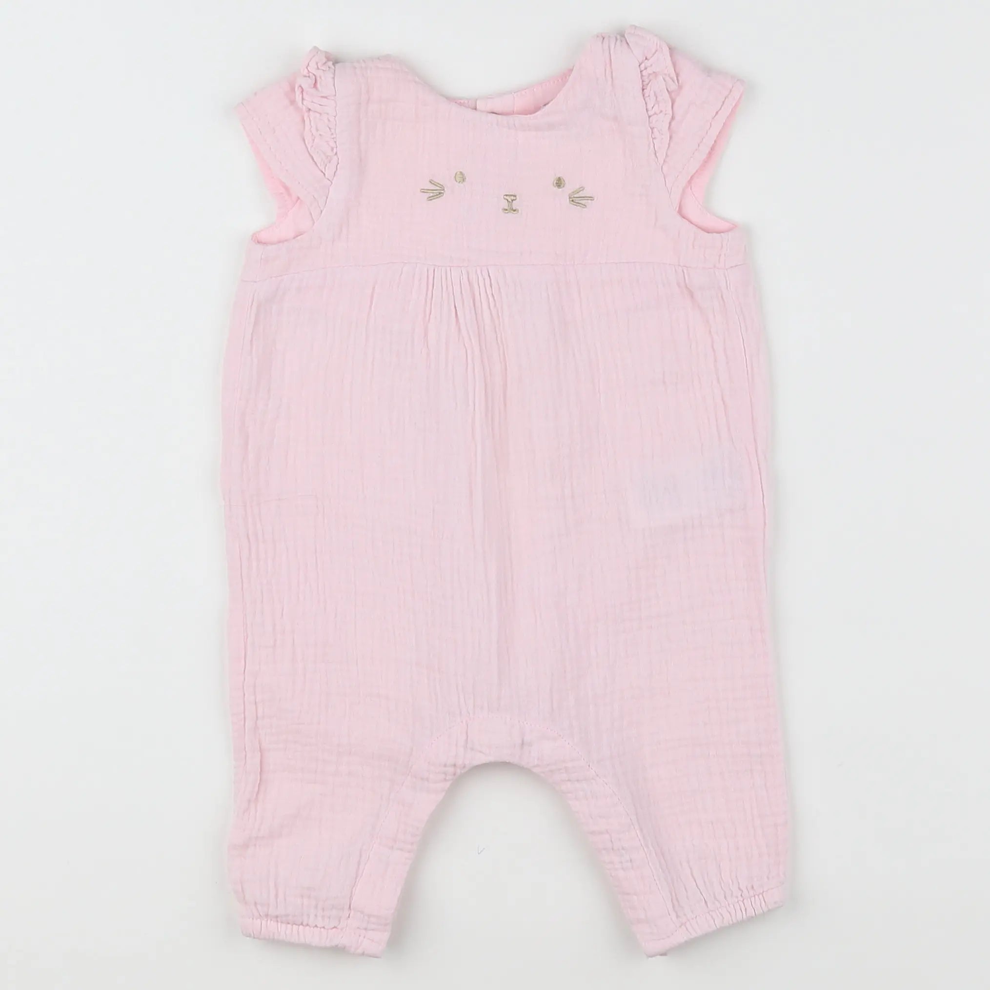 Vertbaudet - combinaison rose - 3 mois