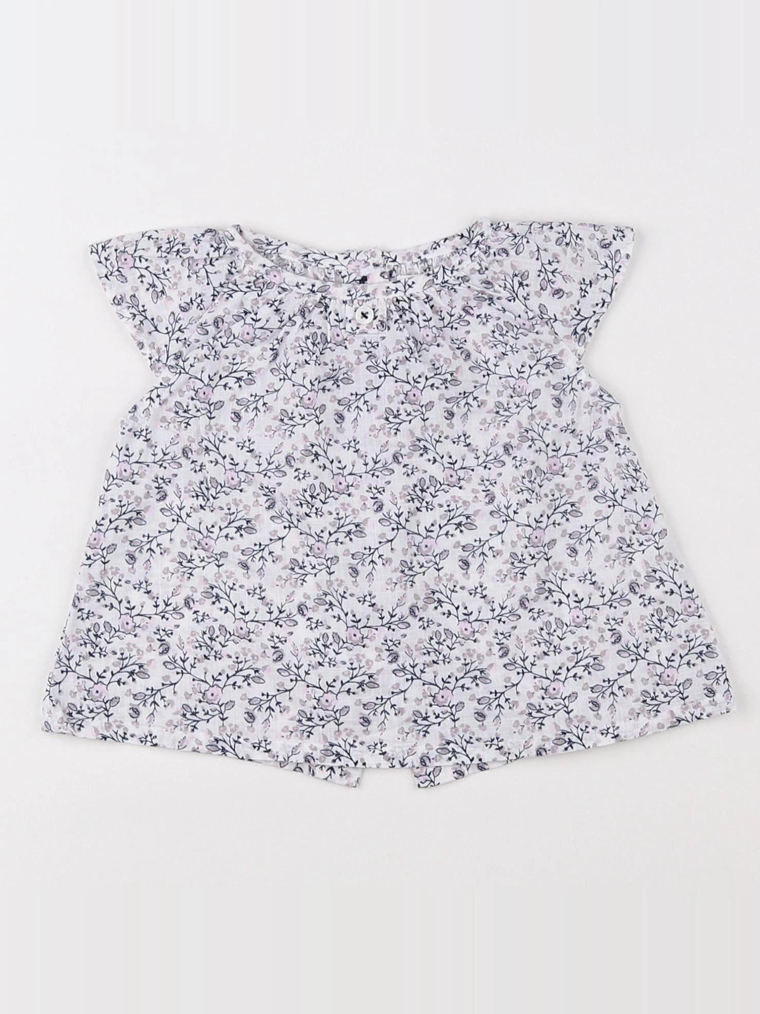 Boutchou - blouse blanc - 3 mois