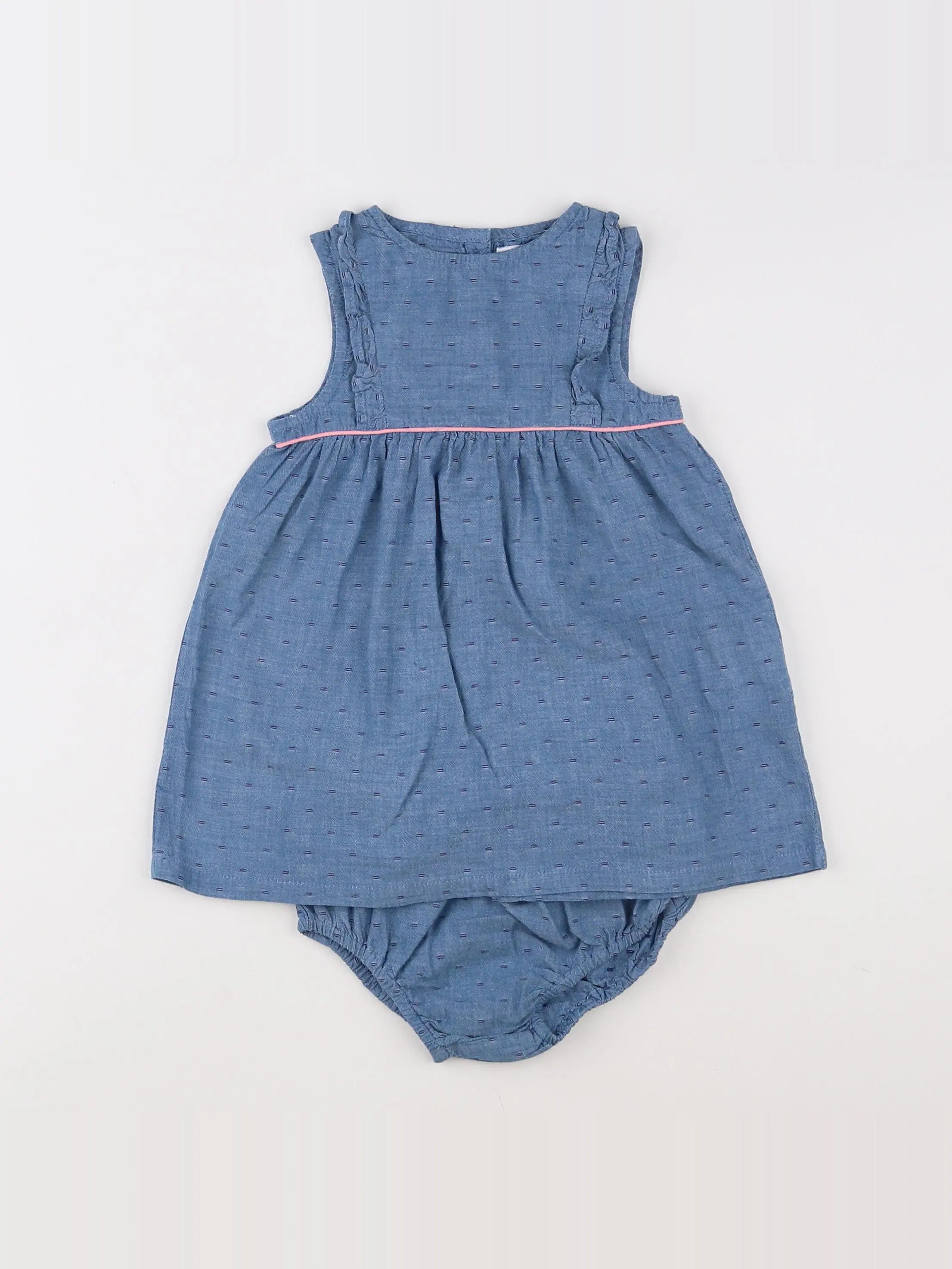 Cadet Rousselle - robe bleu - 12 mois