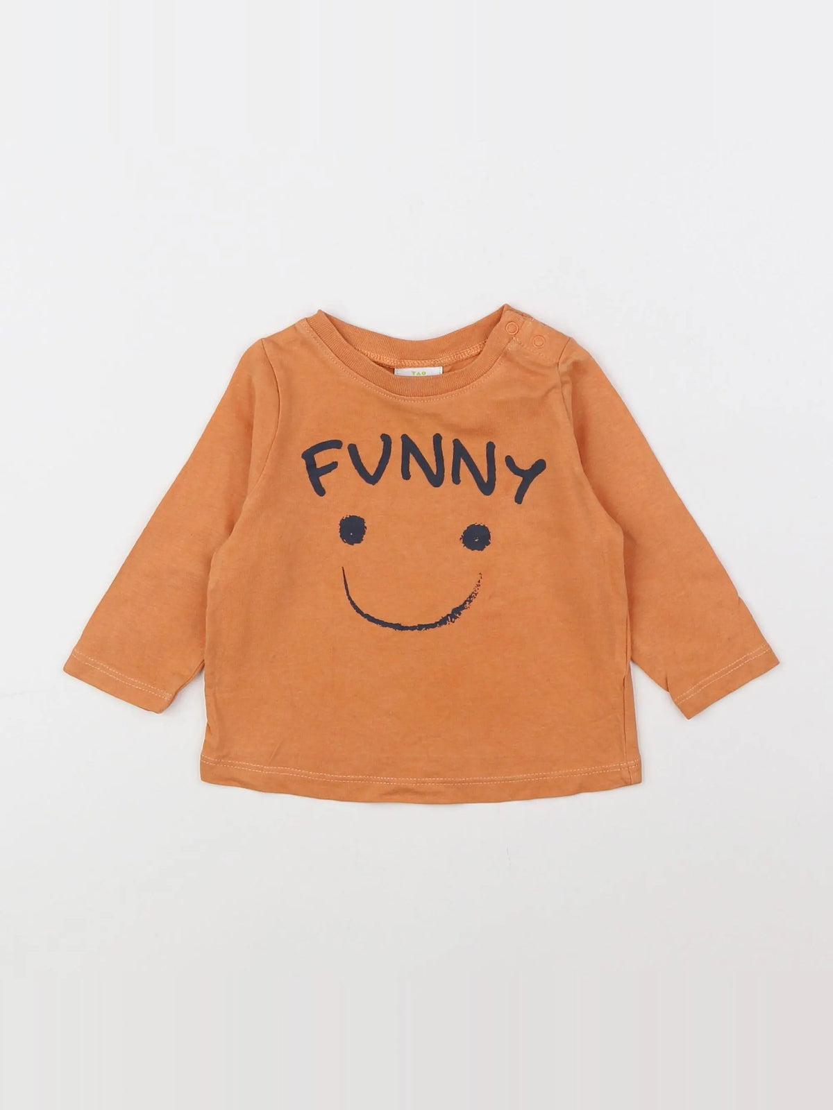 Tape à l'oeil - tee-shirt orange - 6 mois