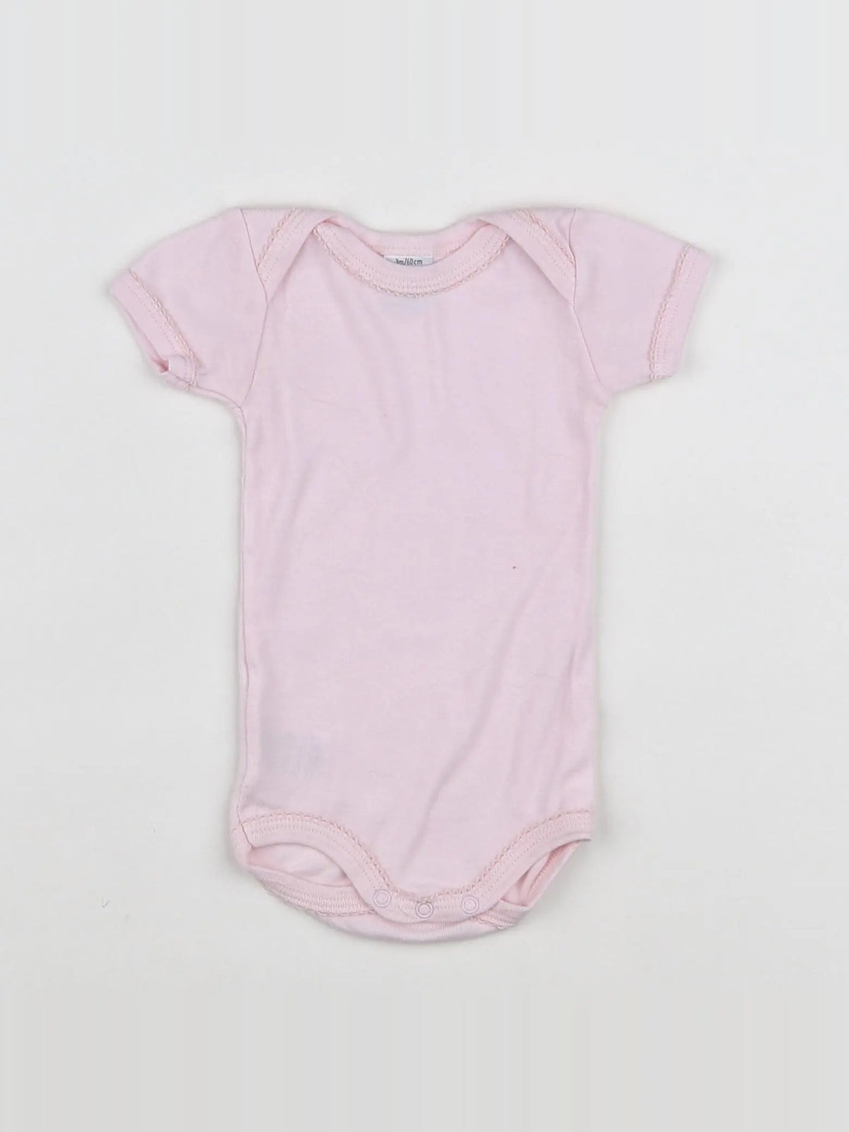 Petit Bateau - body rose - 3 mois
