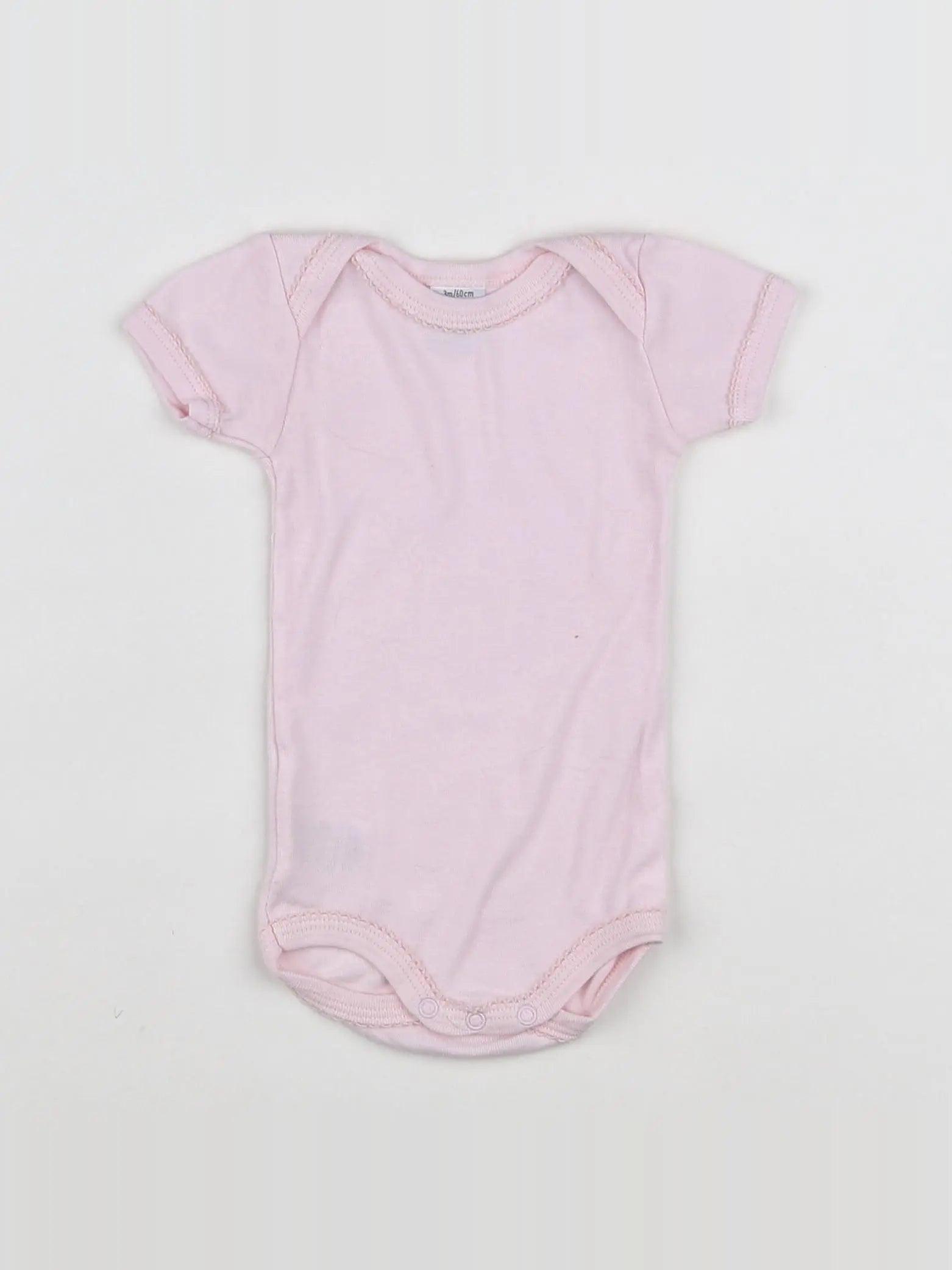 Petit Bateau - body rose - 3 mois