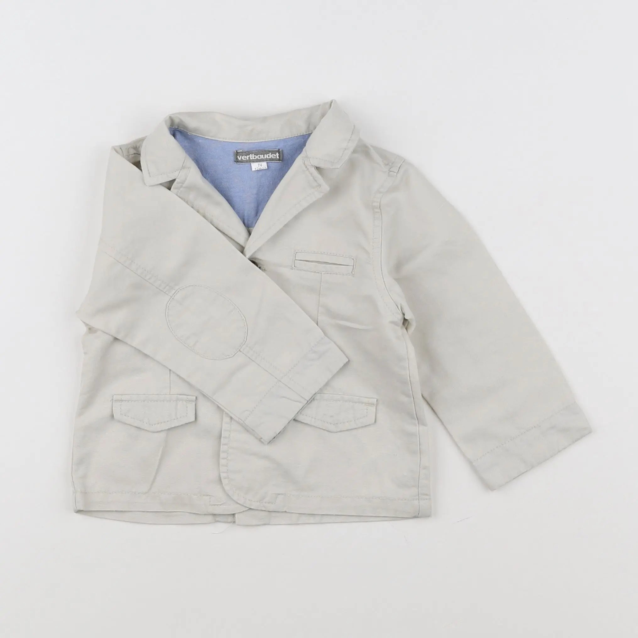 Vertbaudet - veste beige - 12 mois