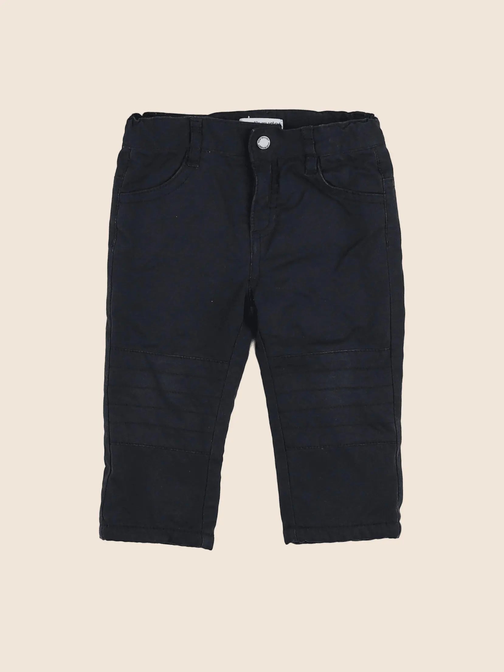 Vertbaudet - pantalon noir - 12 mois