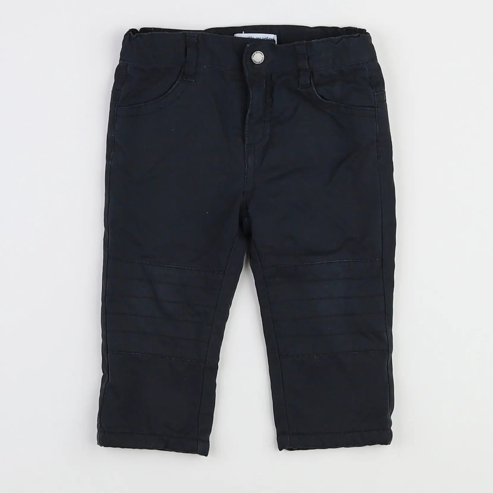 Vertbaudet - pantalon noir - 12 mois