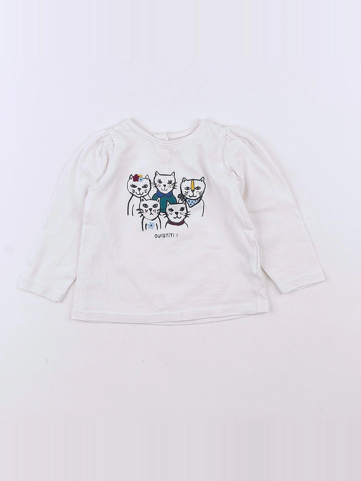 Boutchou - tee-shirt blanc - 12 mois