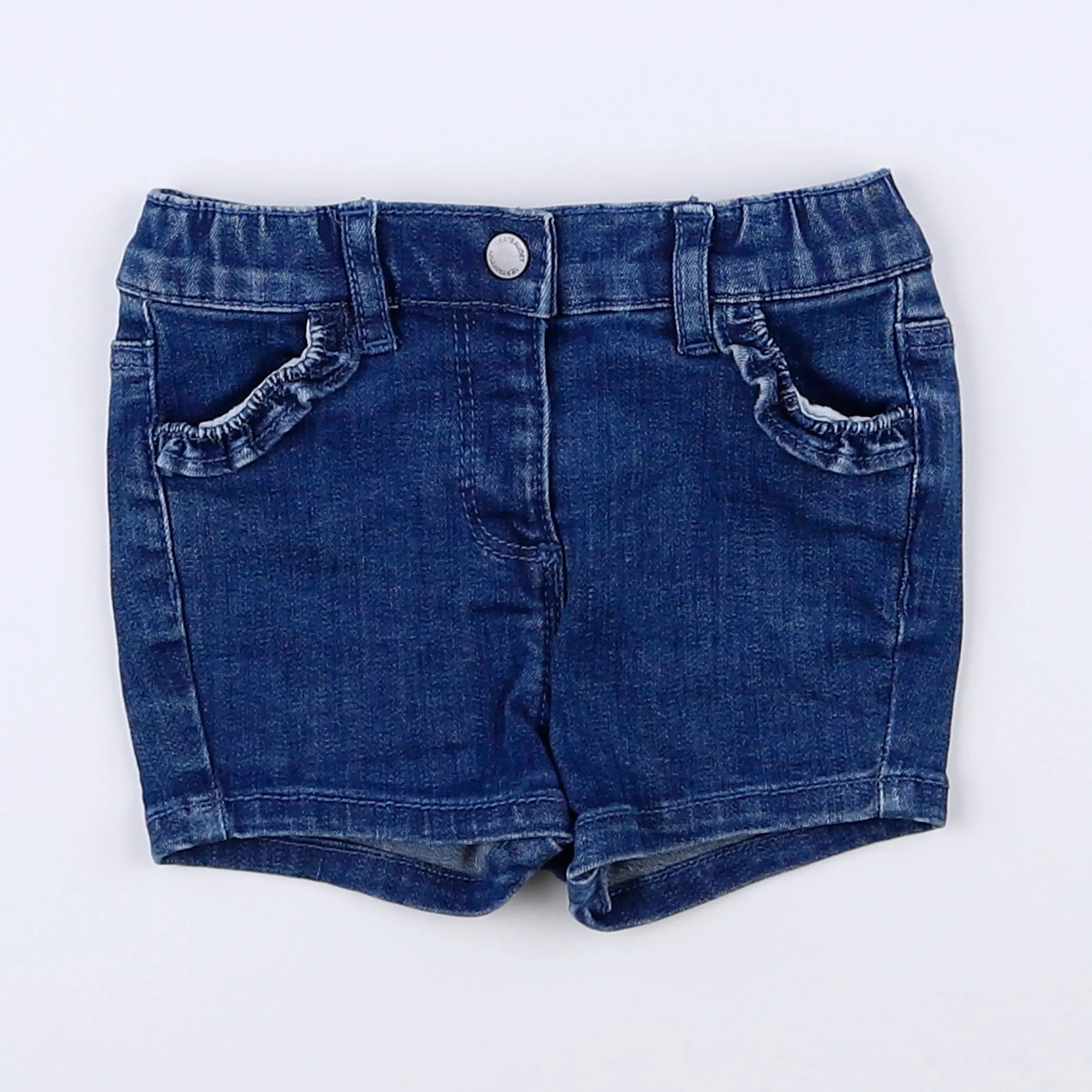 Vertbaudet - short bleu - 6 mois