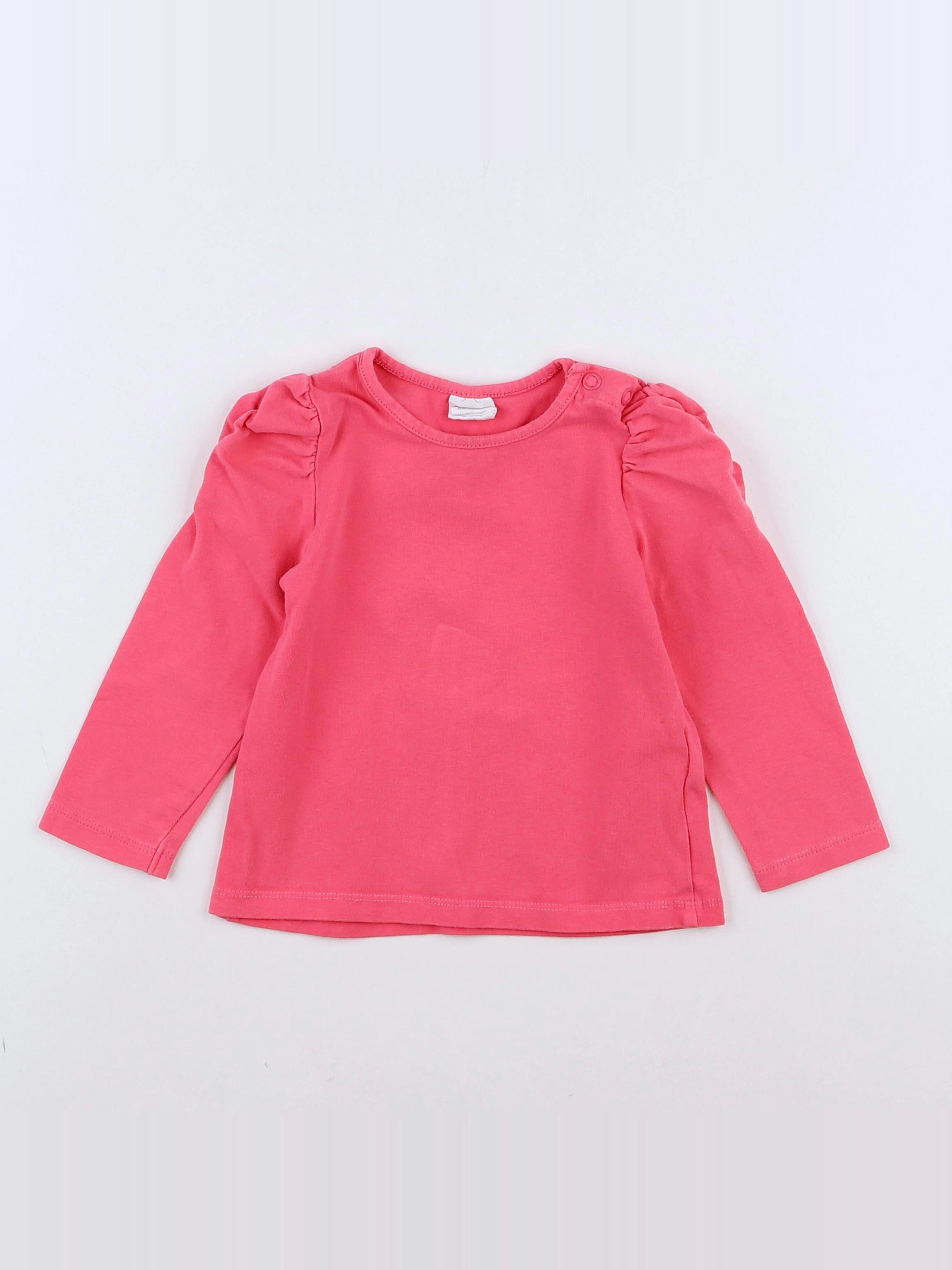 H&M - tee-shirt rose - 9/12 mois