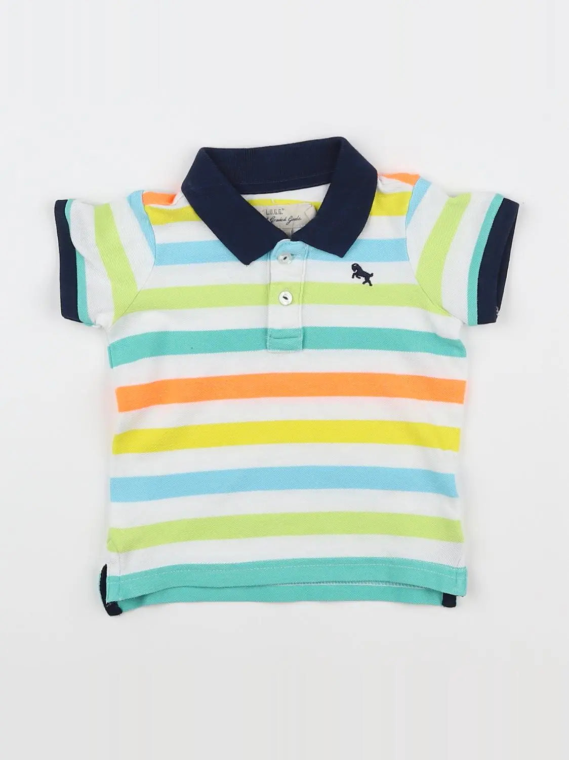 H&M - polo orange - 6 mois