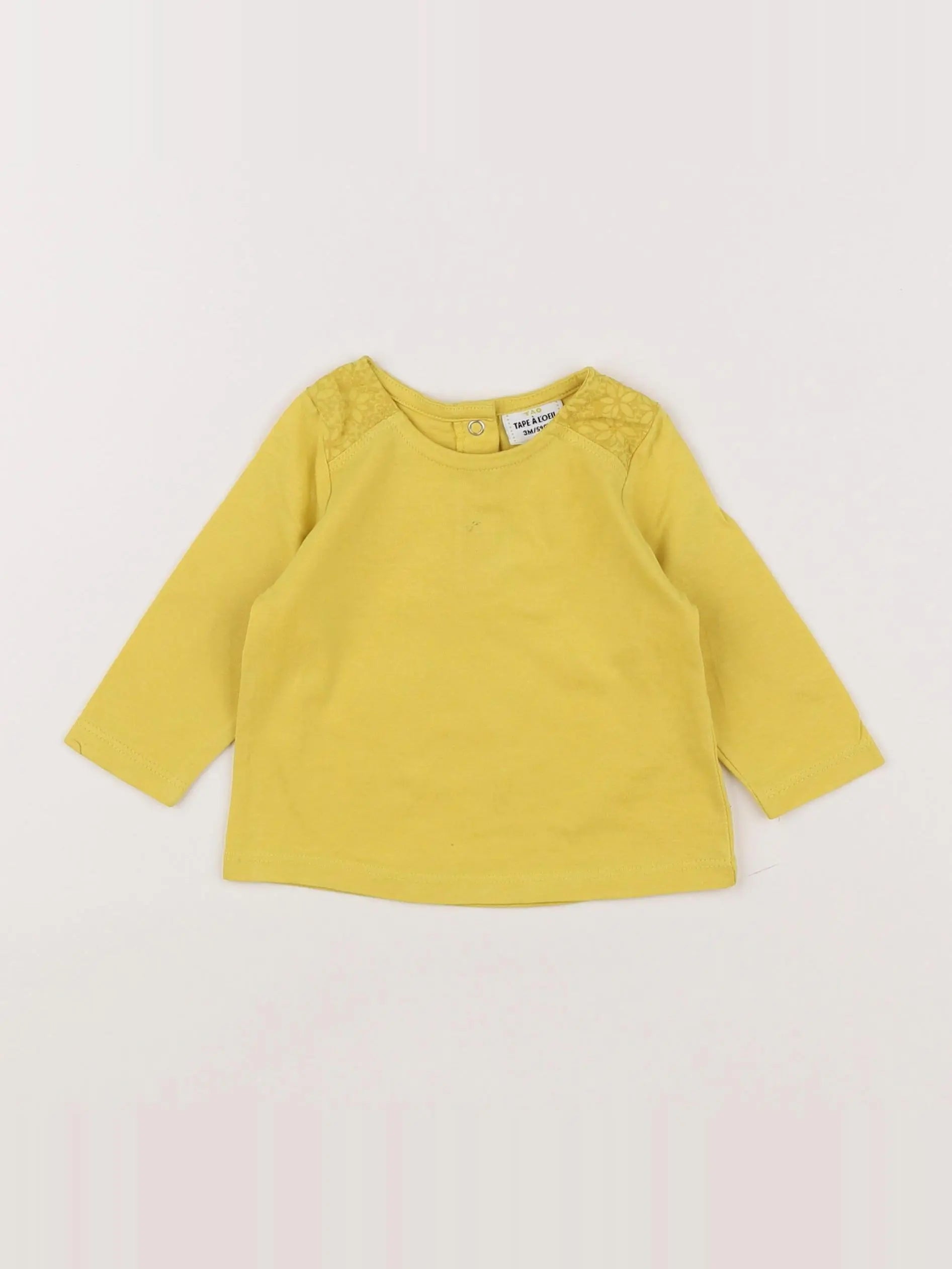 Tape à l'oeil - tee-shirt jaune - 3 mois