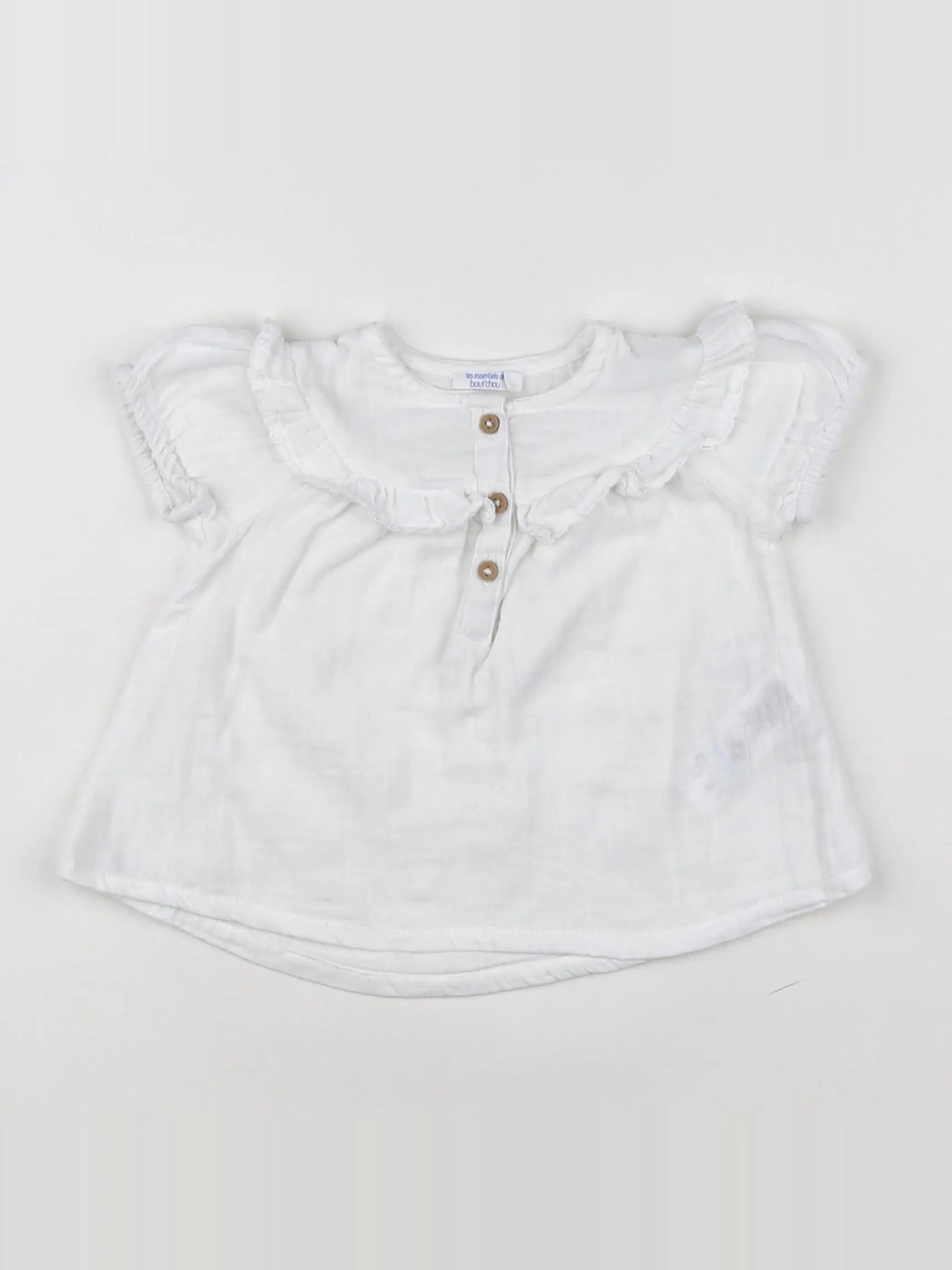 Boutchou - blouse blanc - 6 mois