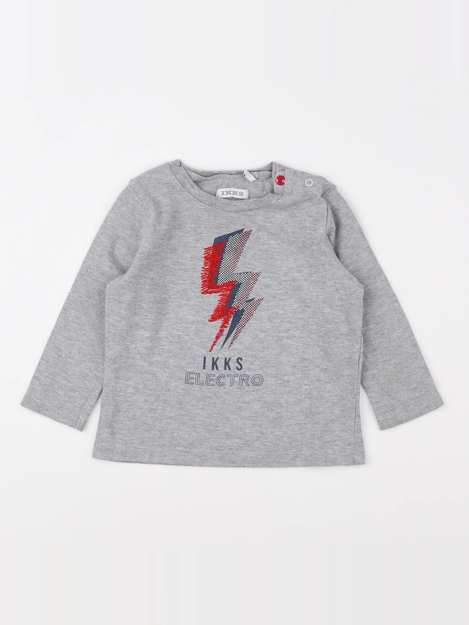 IKKS - tee-shirt gris - 12 mois