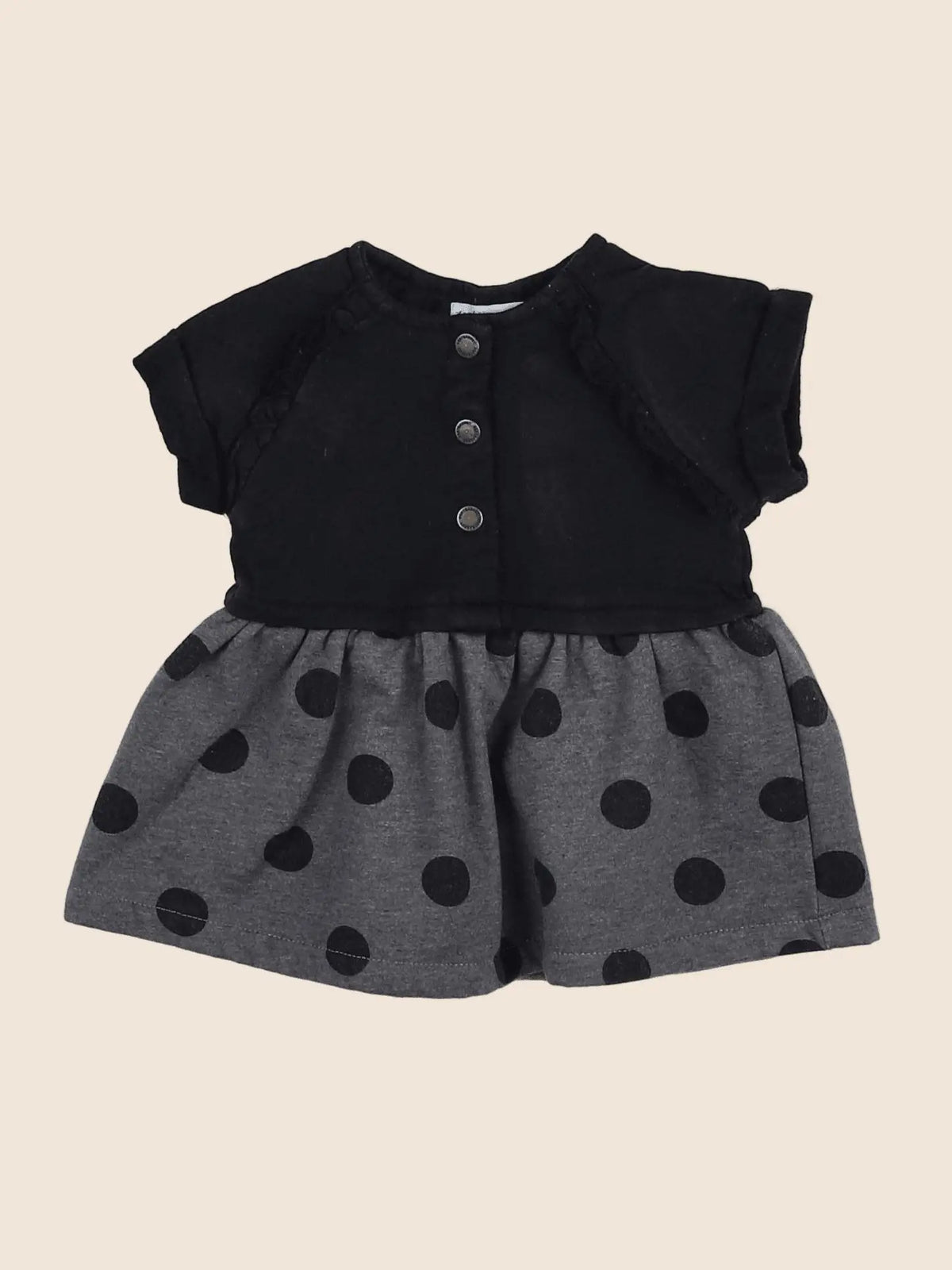 Vertbaudet - robe gris - 3 mois
