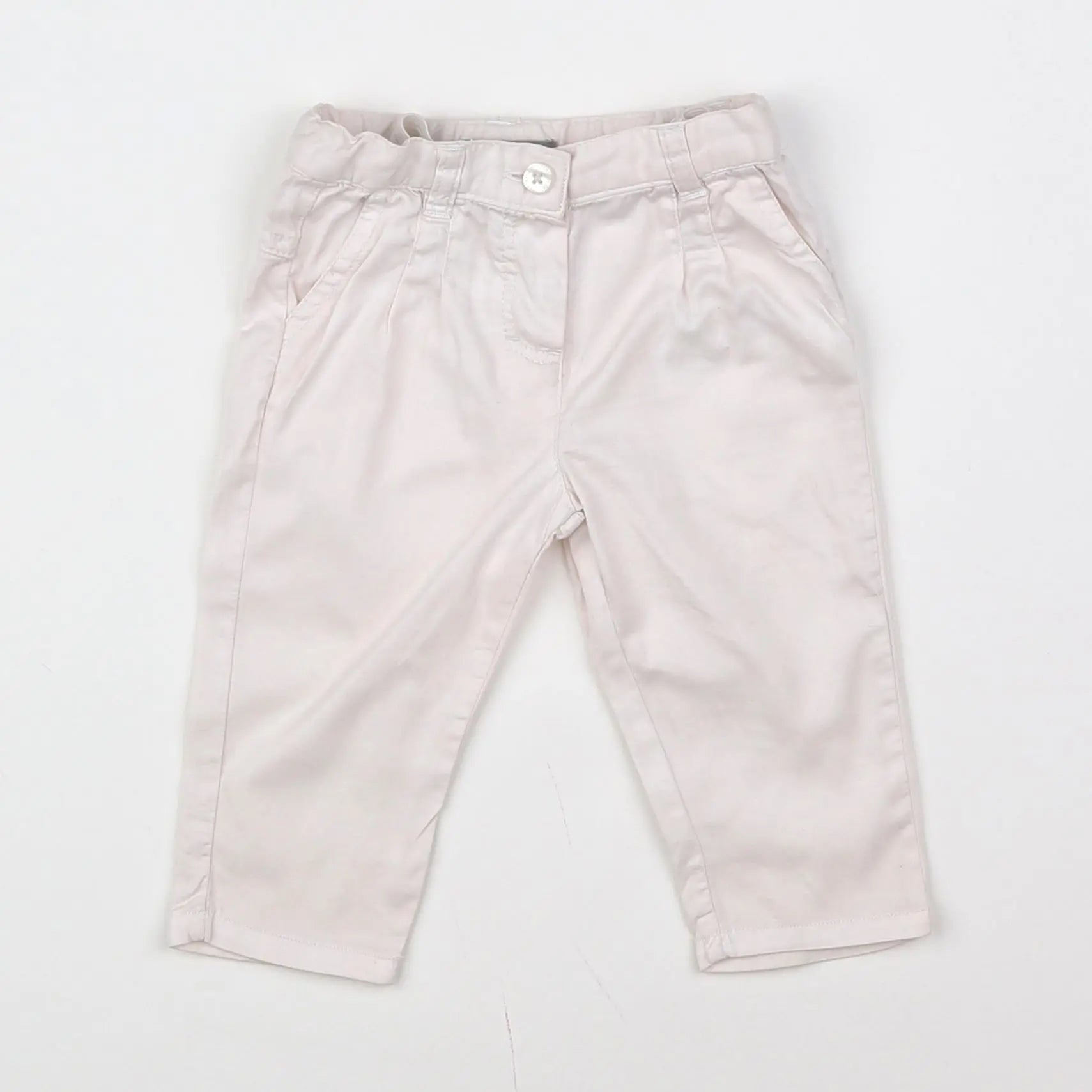 Vertbaudet - pantalon blanc - 6 mois
