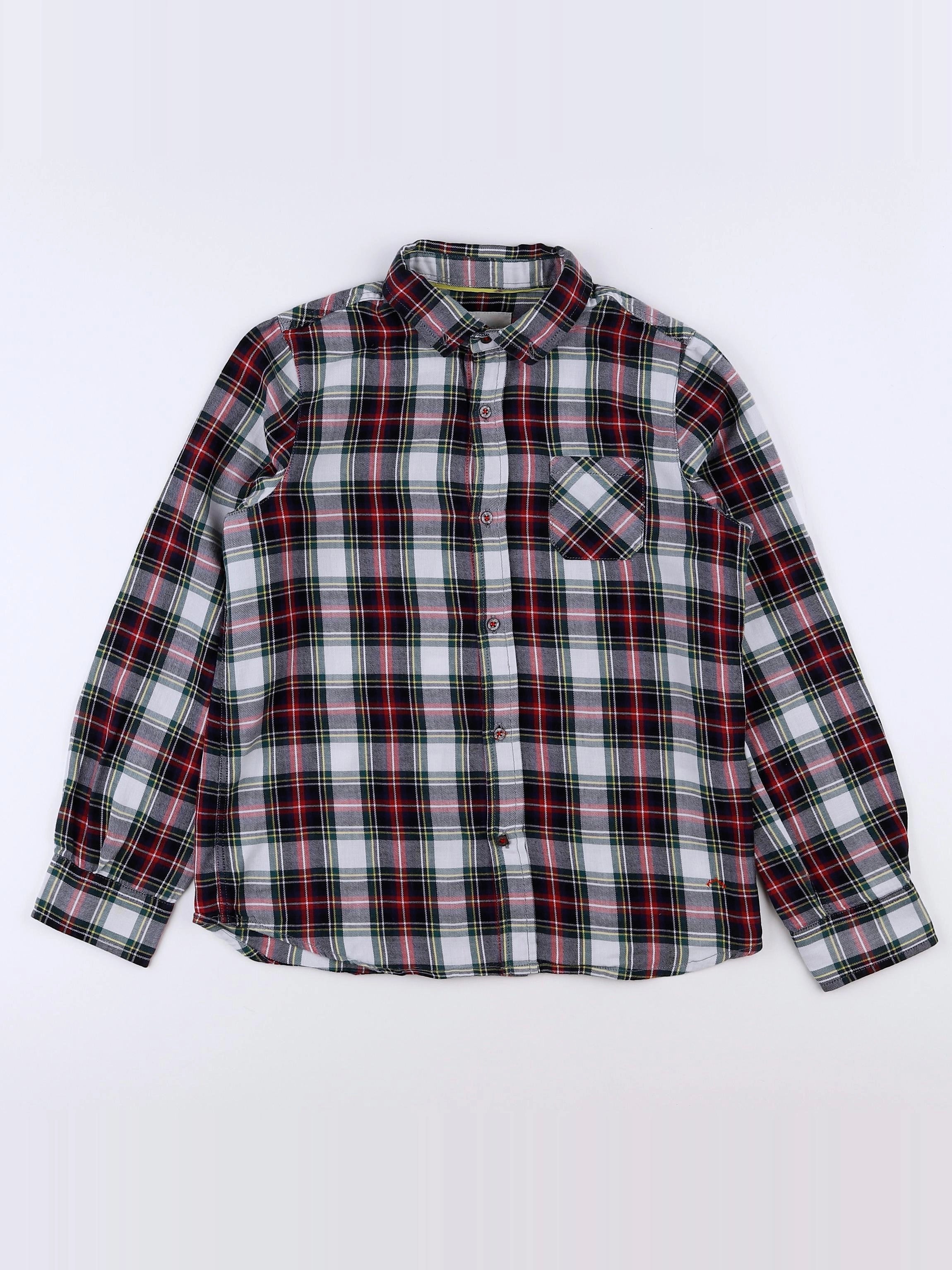 Nanos baby - chemise blanc, bleu, rouge - 10 ans