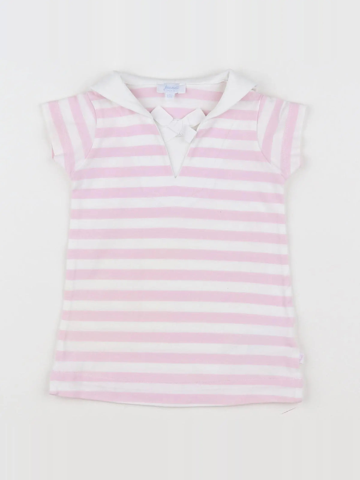 Jacadi - robe blanc, rose - 6 mois