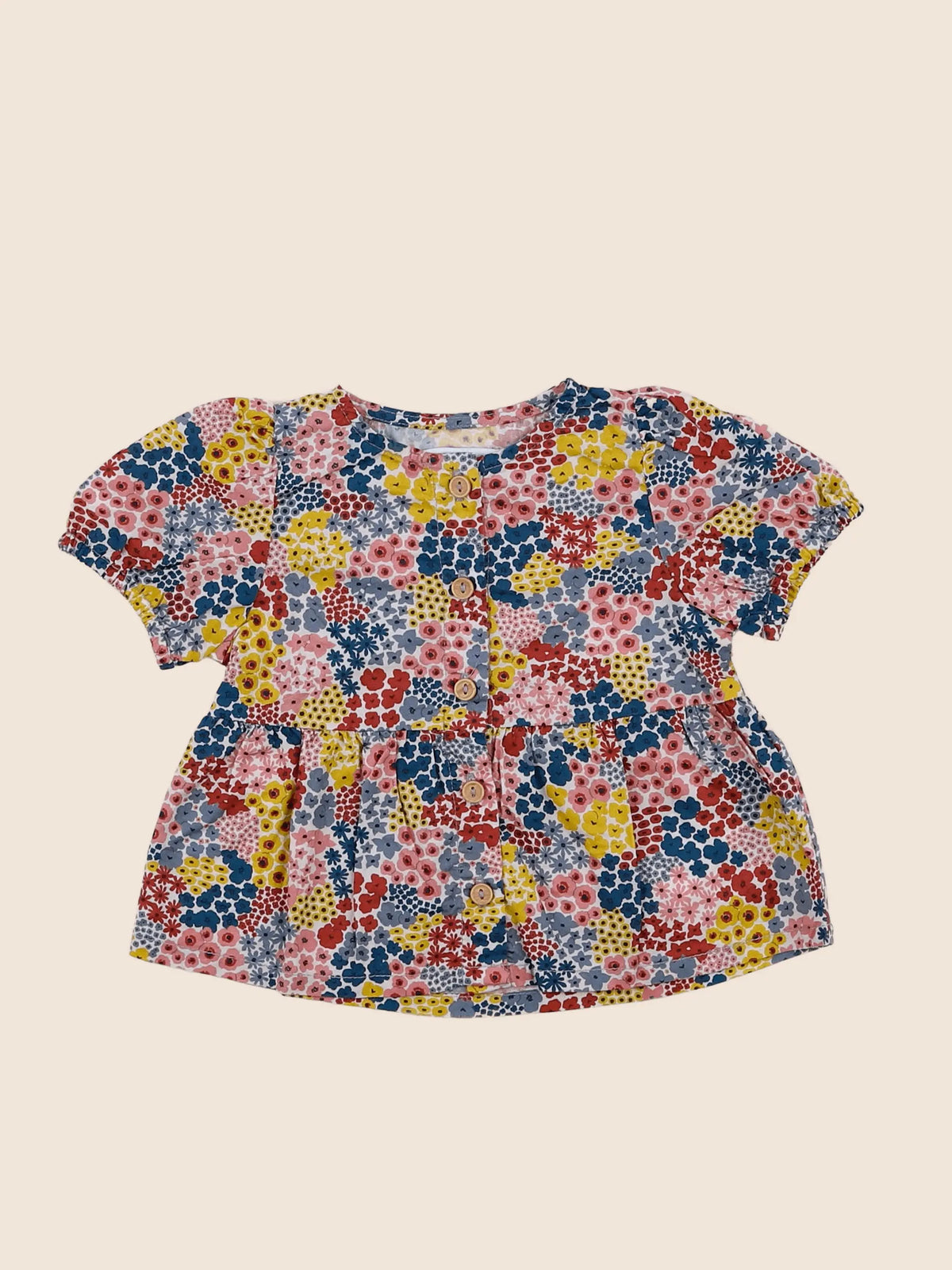 Vertbaudet - blouse multicolore - 3 mois