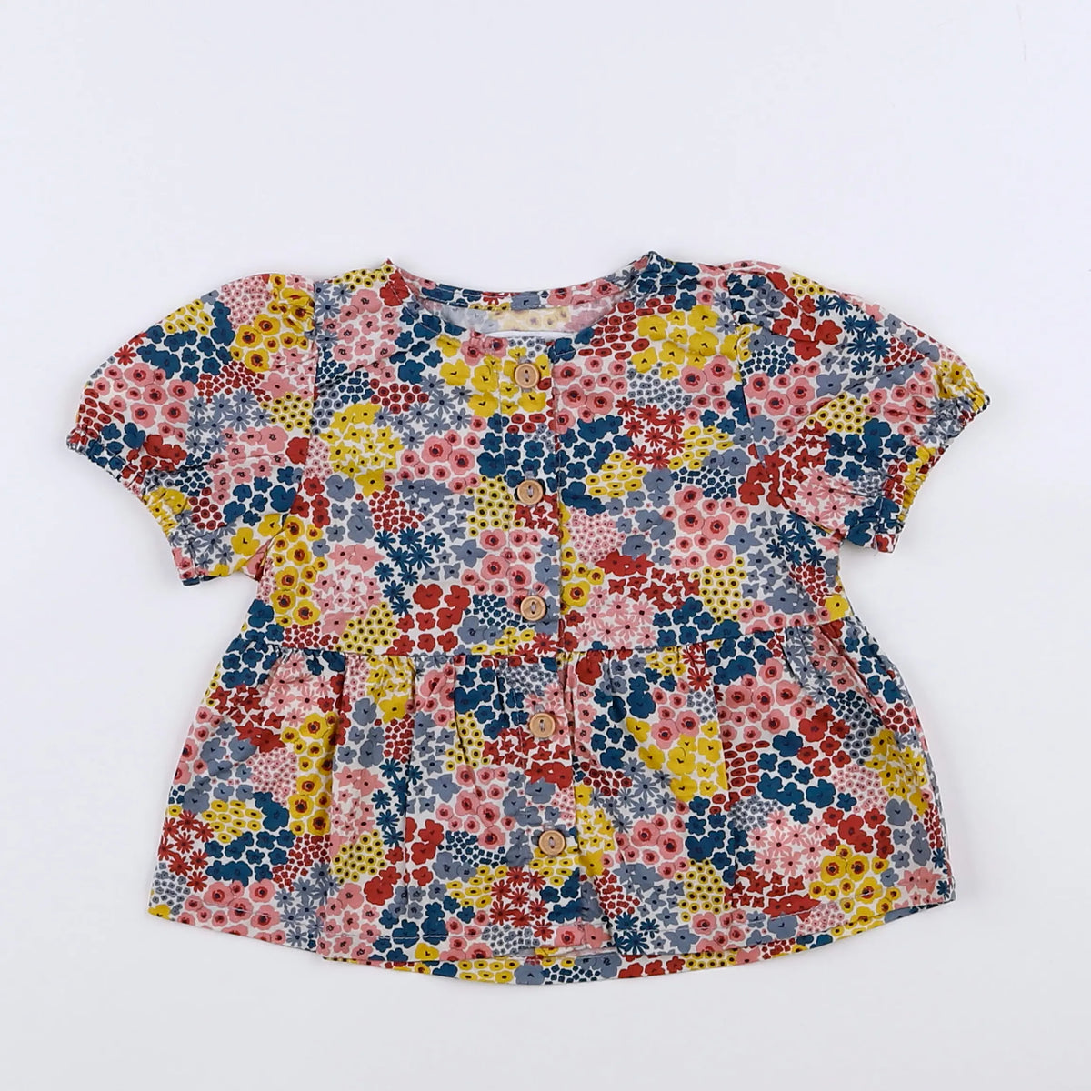 Vertbaudet - blouse multicolore - 3 mois