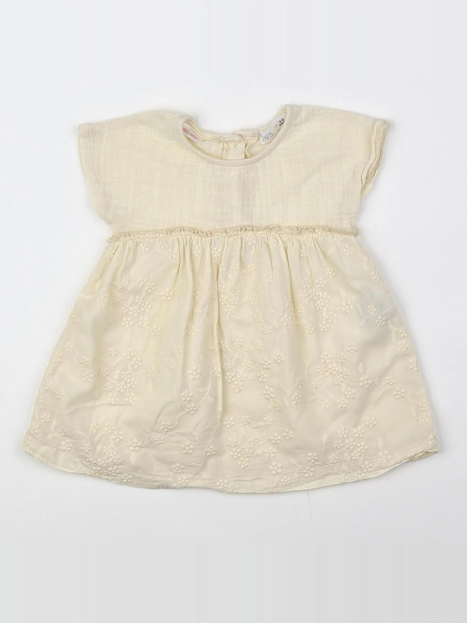 Zara - robe beige - 3/6 mois
