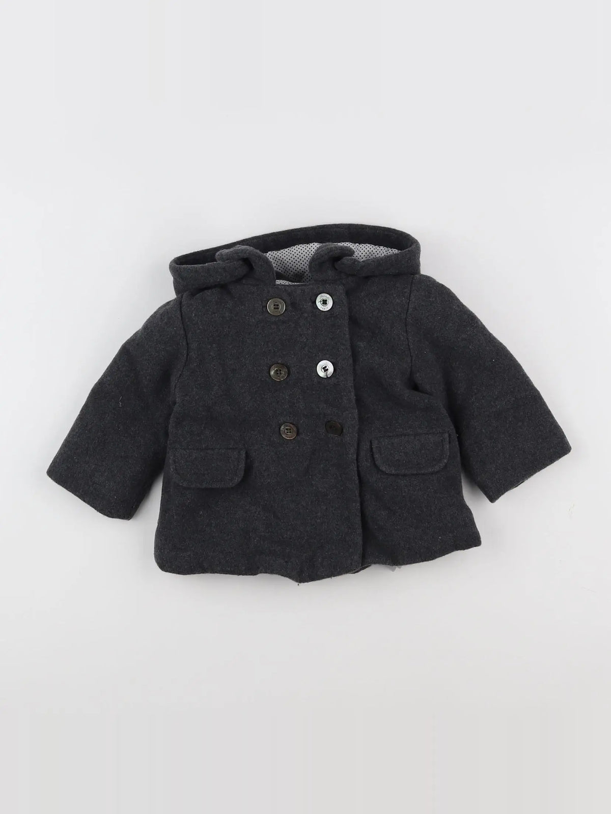 Jacadi - manteau gris - 12 mois
