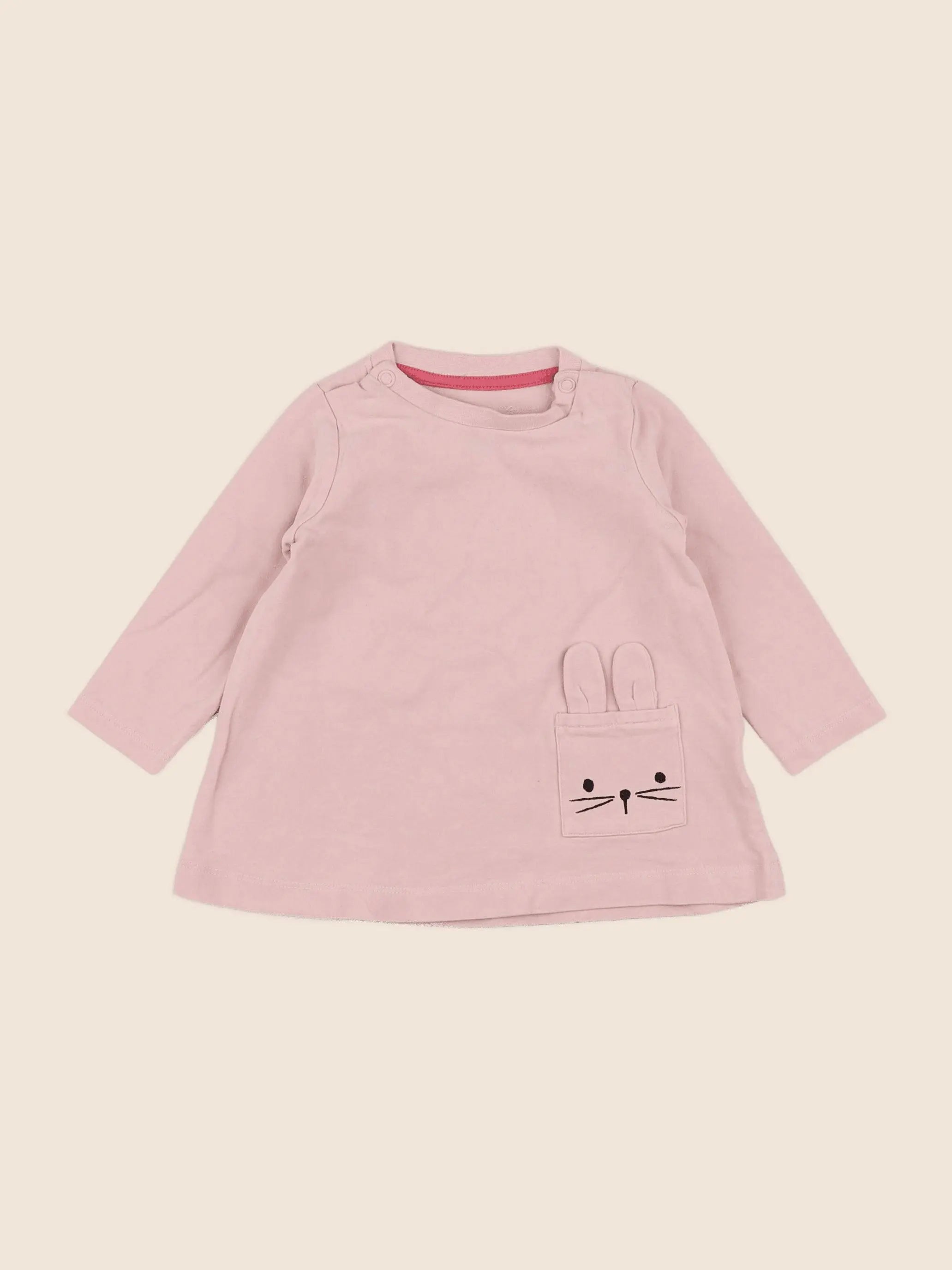 H&M - robe rose - 3/6 mois