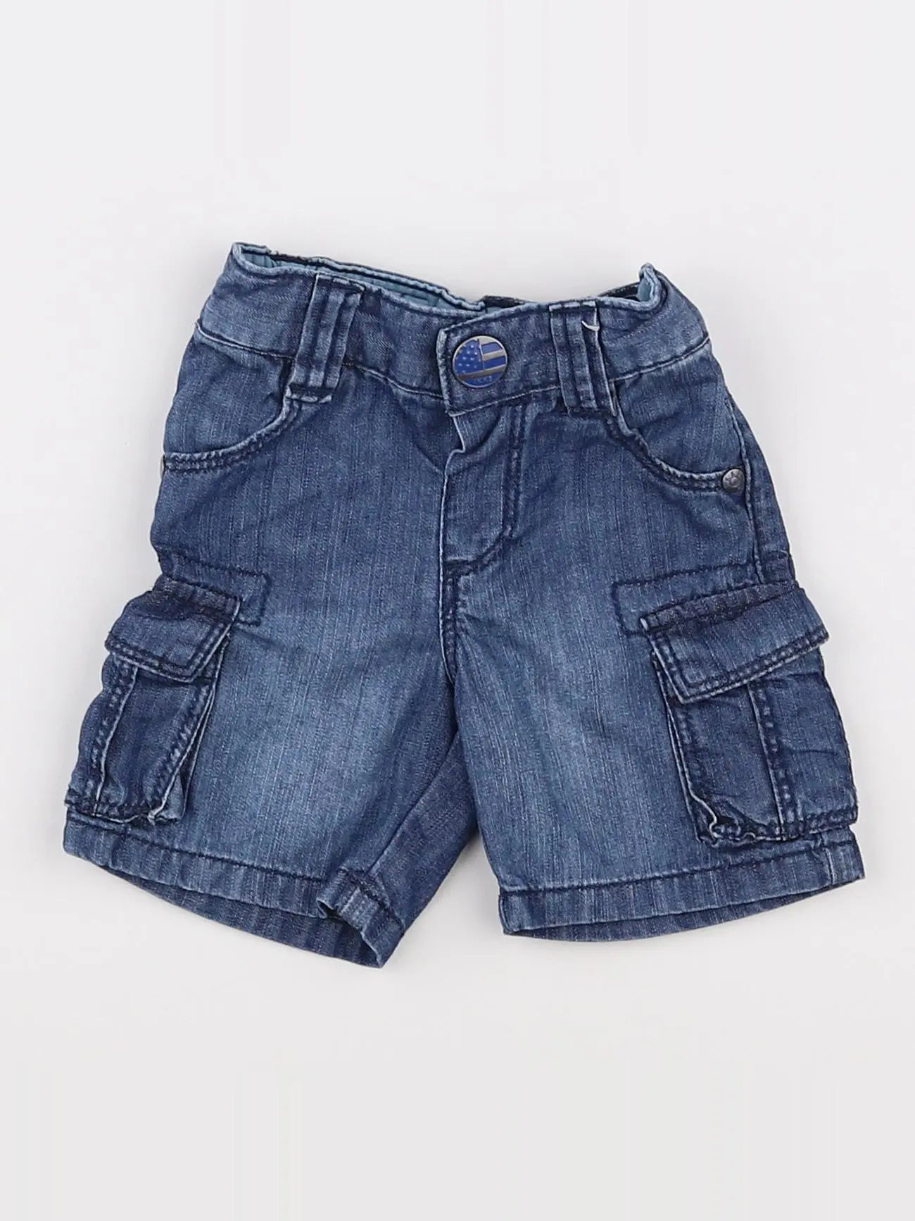 IKKS - short bleu - 3 mois