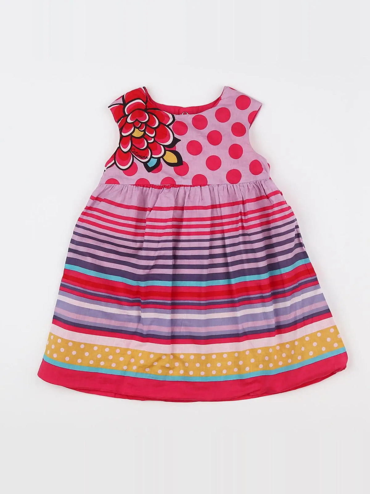 Catimini - robe multicolore - 12 mois