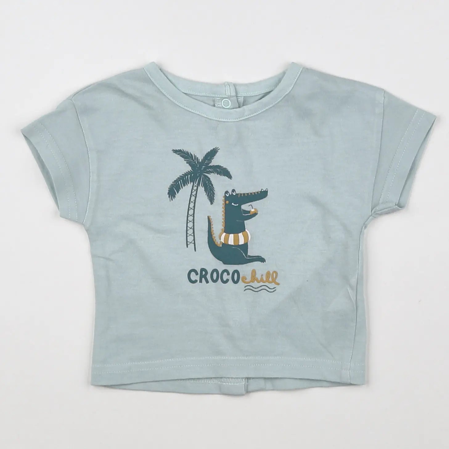 Vertbaudet - tee-shirt bleu - 3 mois