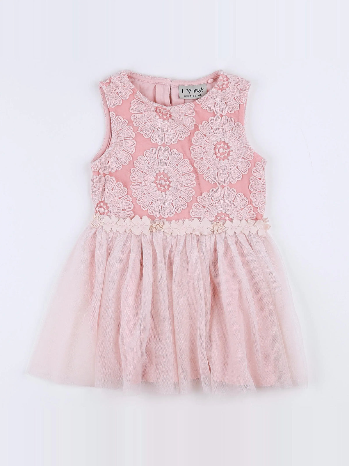 Next - robe rose - 12/18 mois