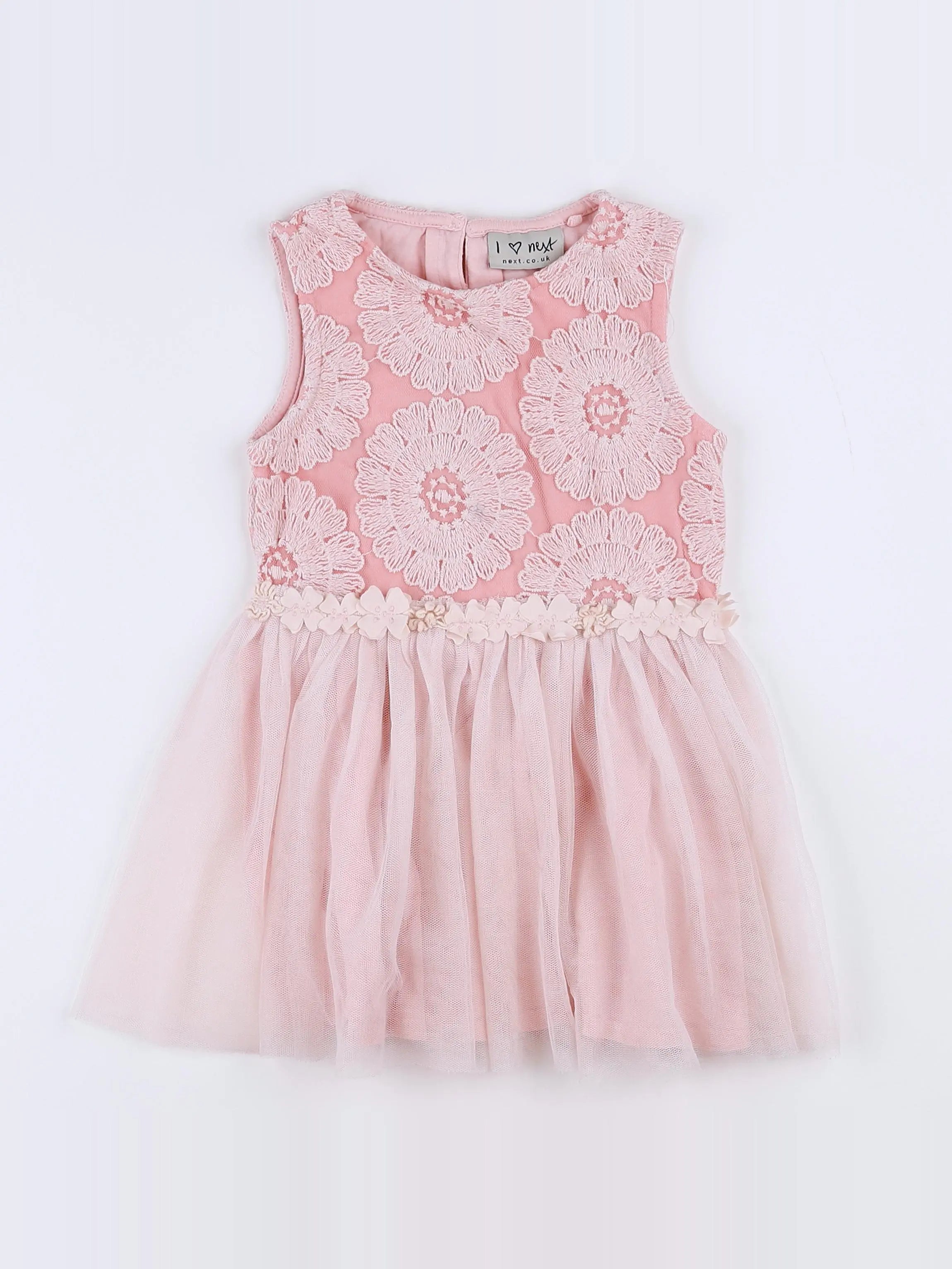 Next - robe rose - 12/18 mois