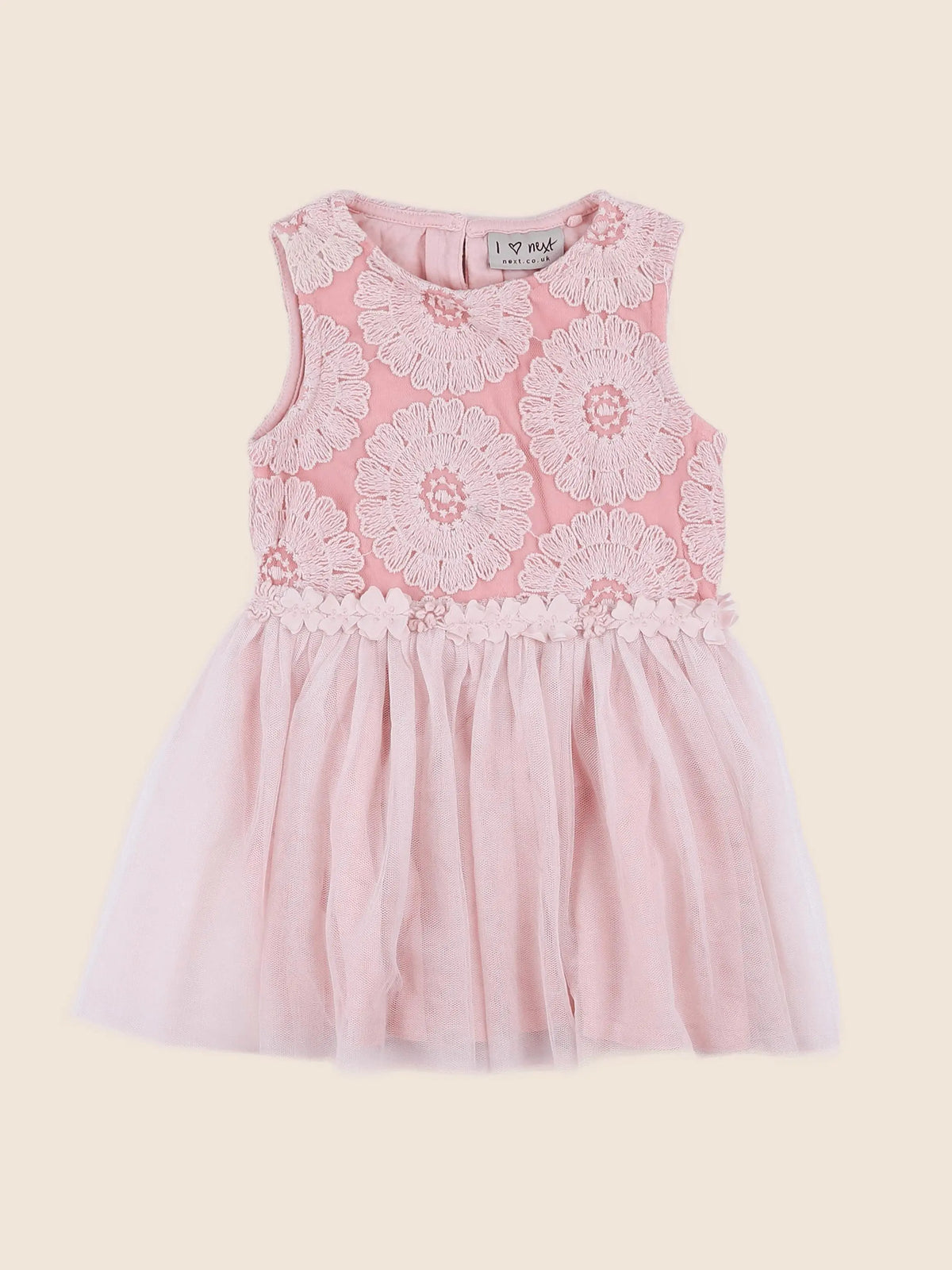 Next - robe rose - 12/18 mois