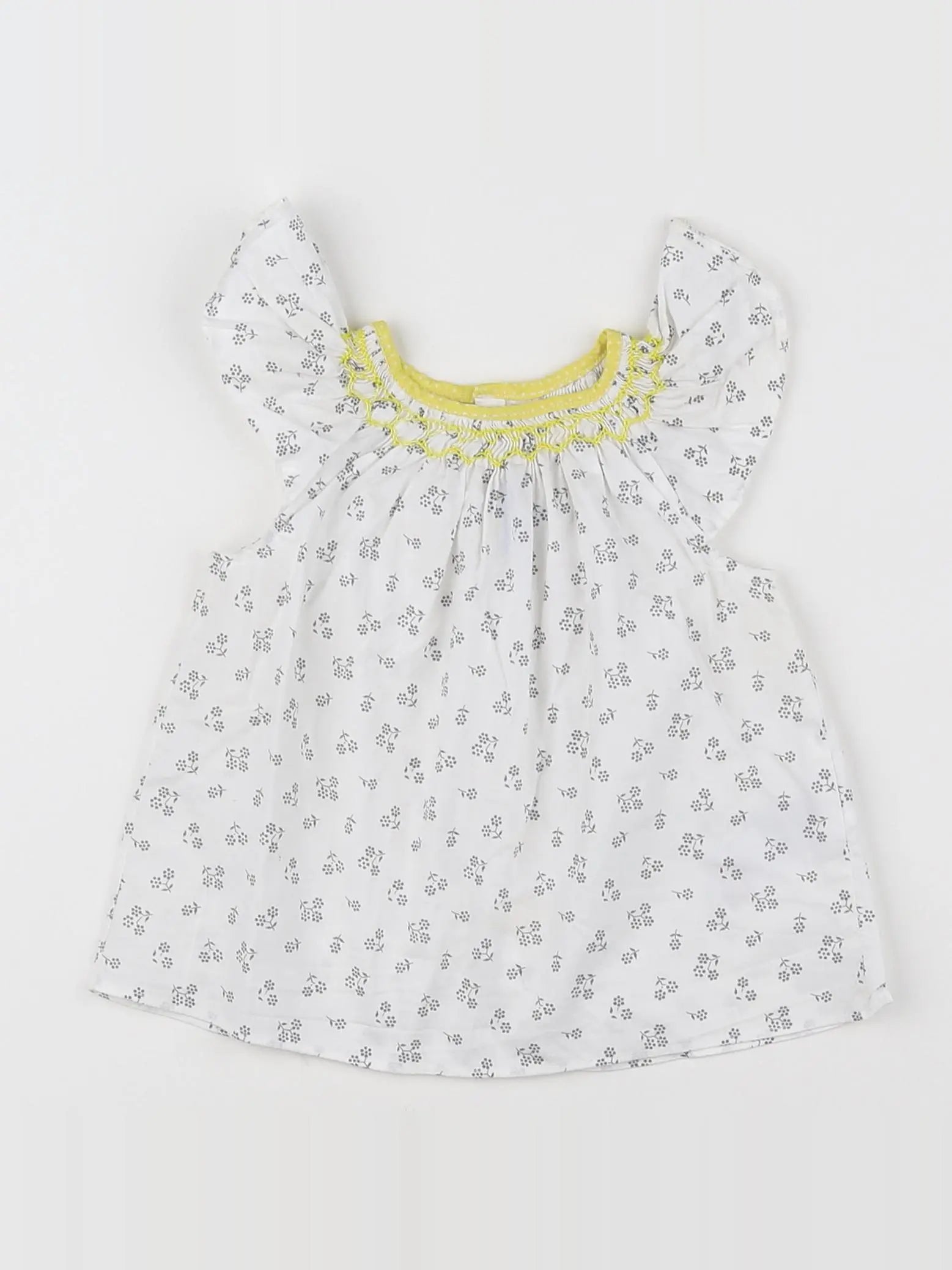 Jacadi - blouse blanc, gris - 12 mois