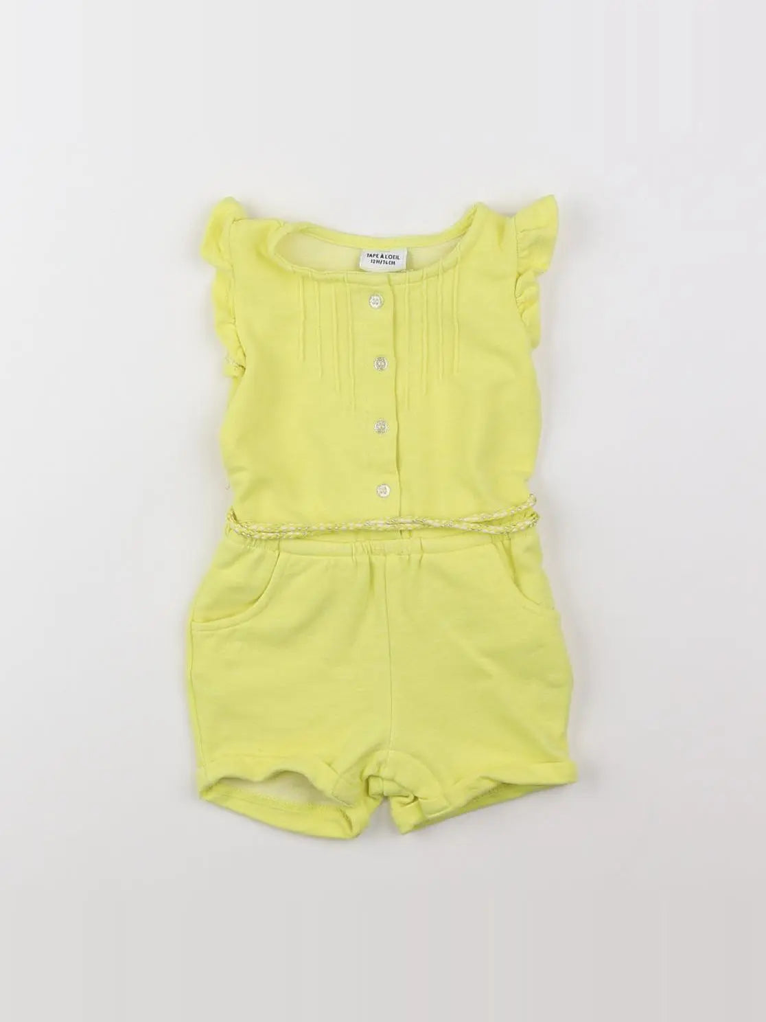 Tape à l'oeil - combinaison jaune - 12 mois
