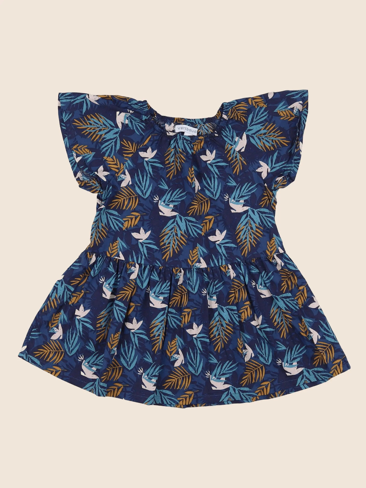 Vertbaudet - robe bleu - 18 mois