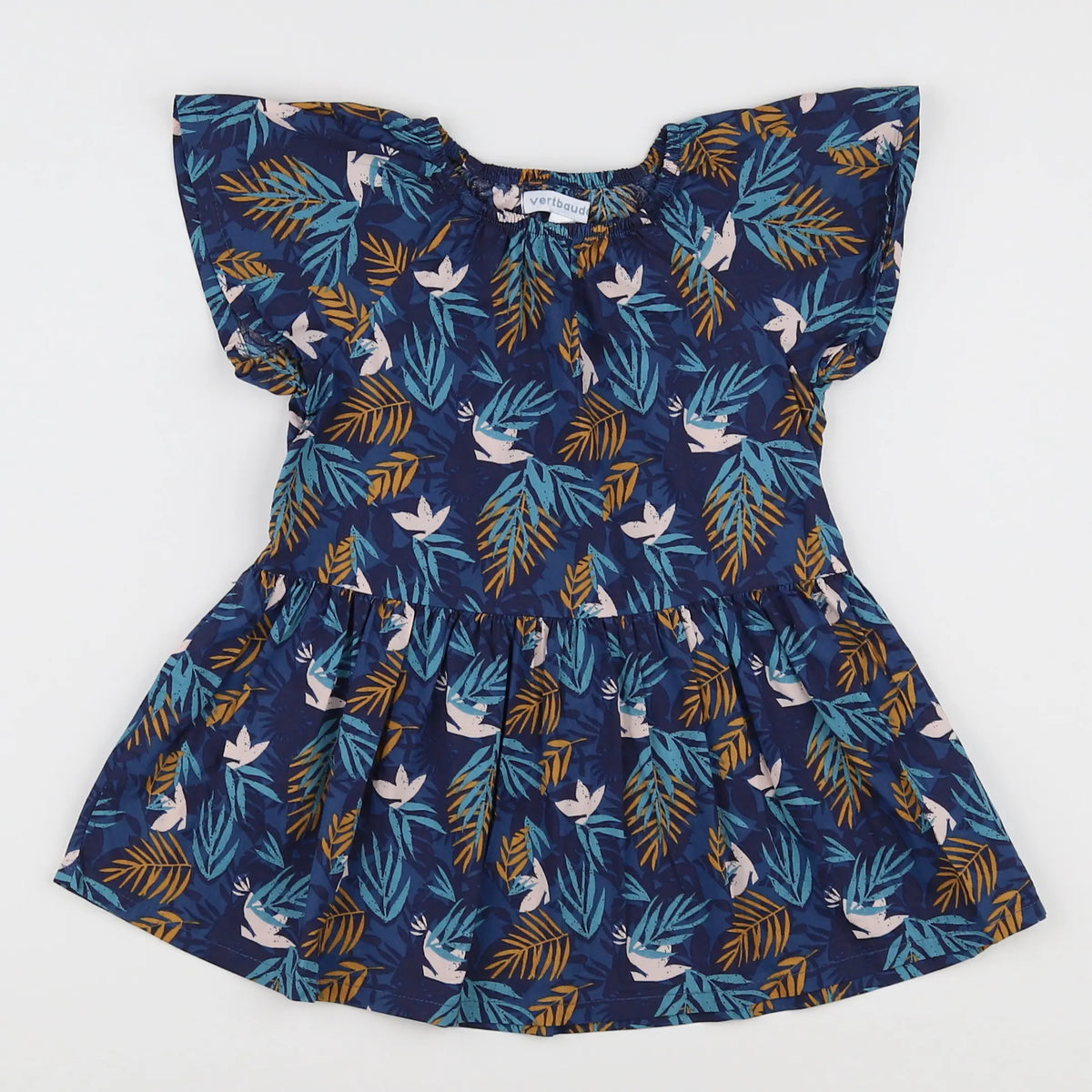 Vertbaudet - robe bleu - 18 mois