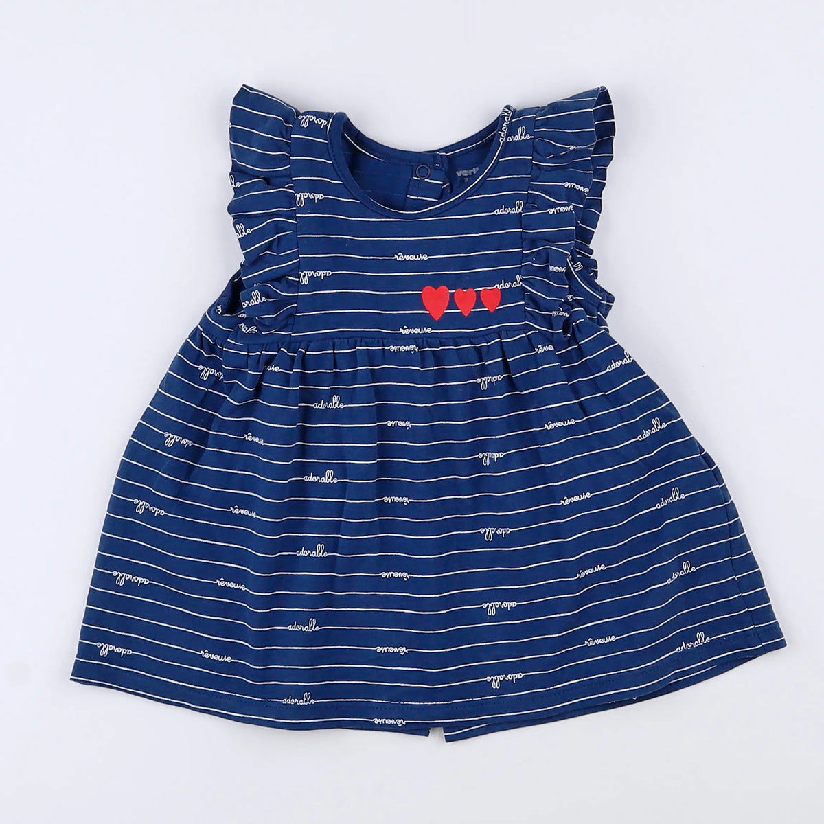 Vertbaudet - robe bleu - 3 mois