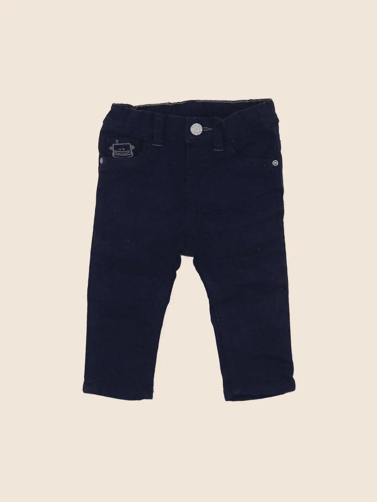 H&M - pantalon bleu - 3/6 mois