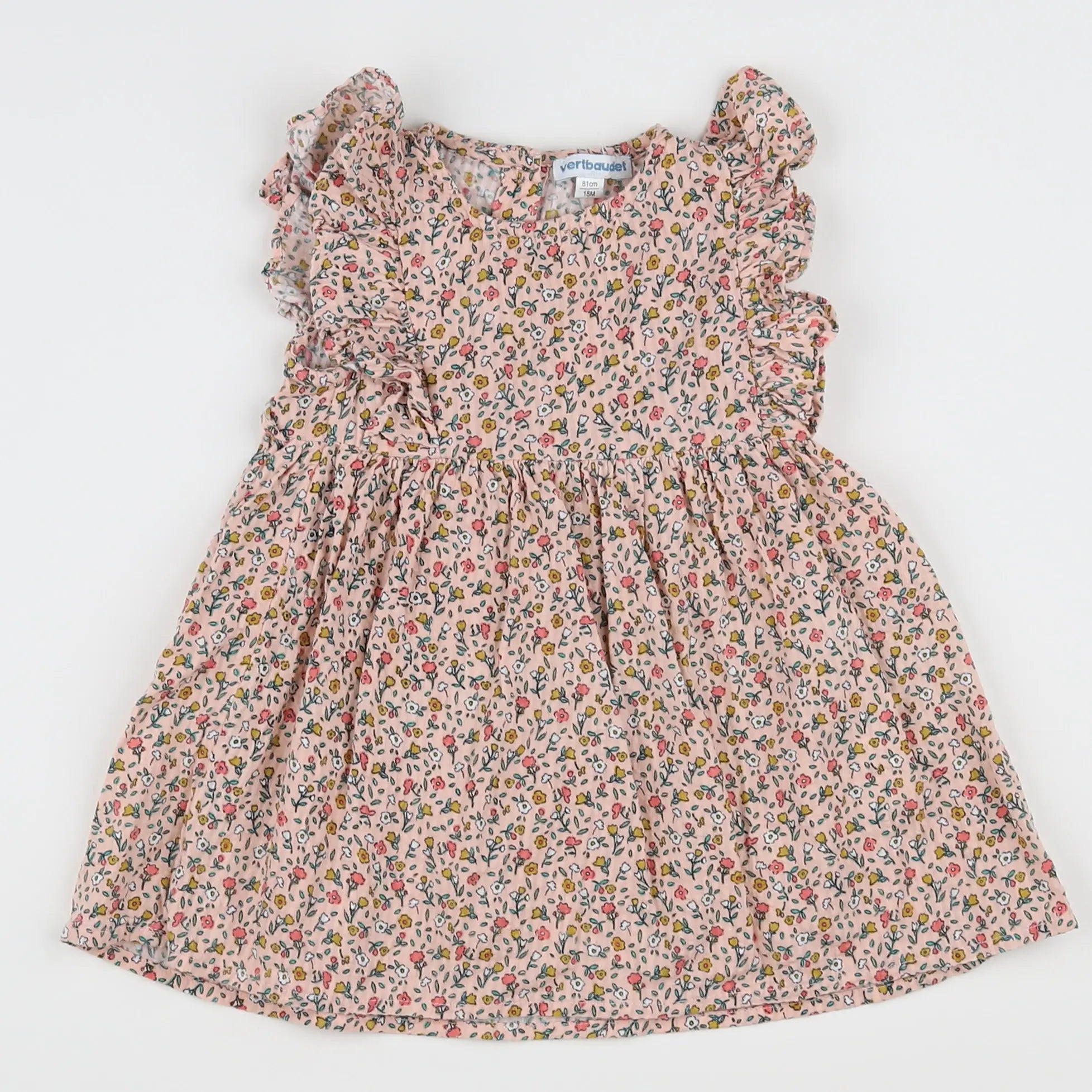 Vertbaudet - robe rose - 18 mois