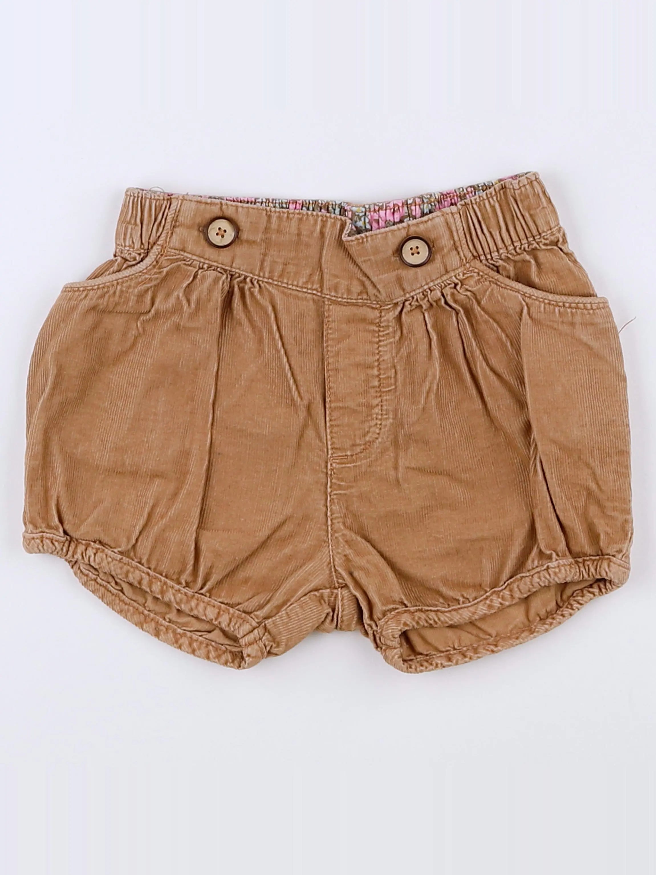 H&M - short marron - 9/12 mois