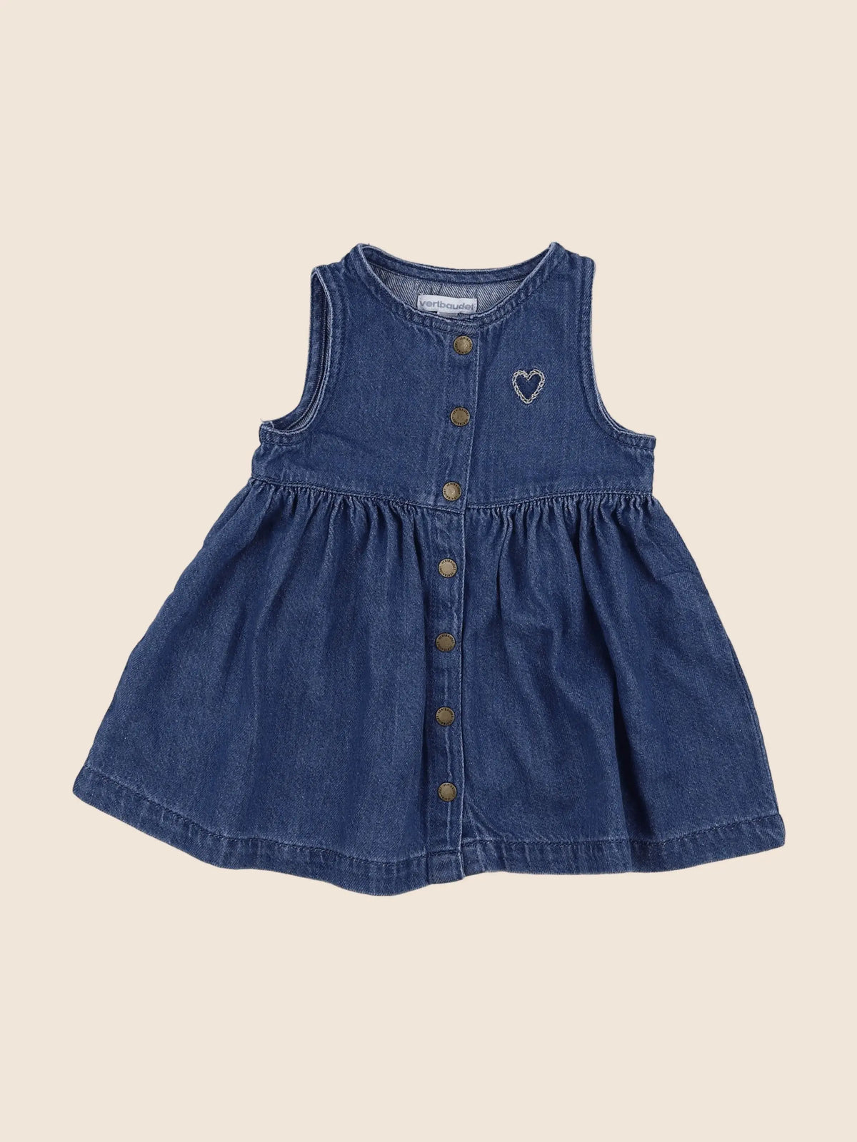 Vertbaudet - robe bleu - 12 mois