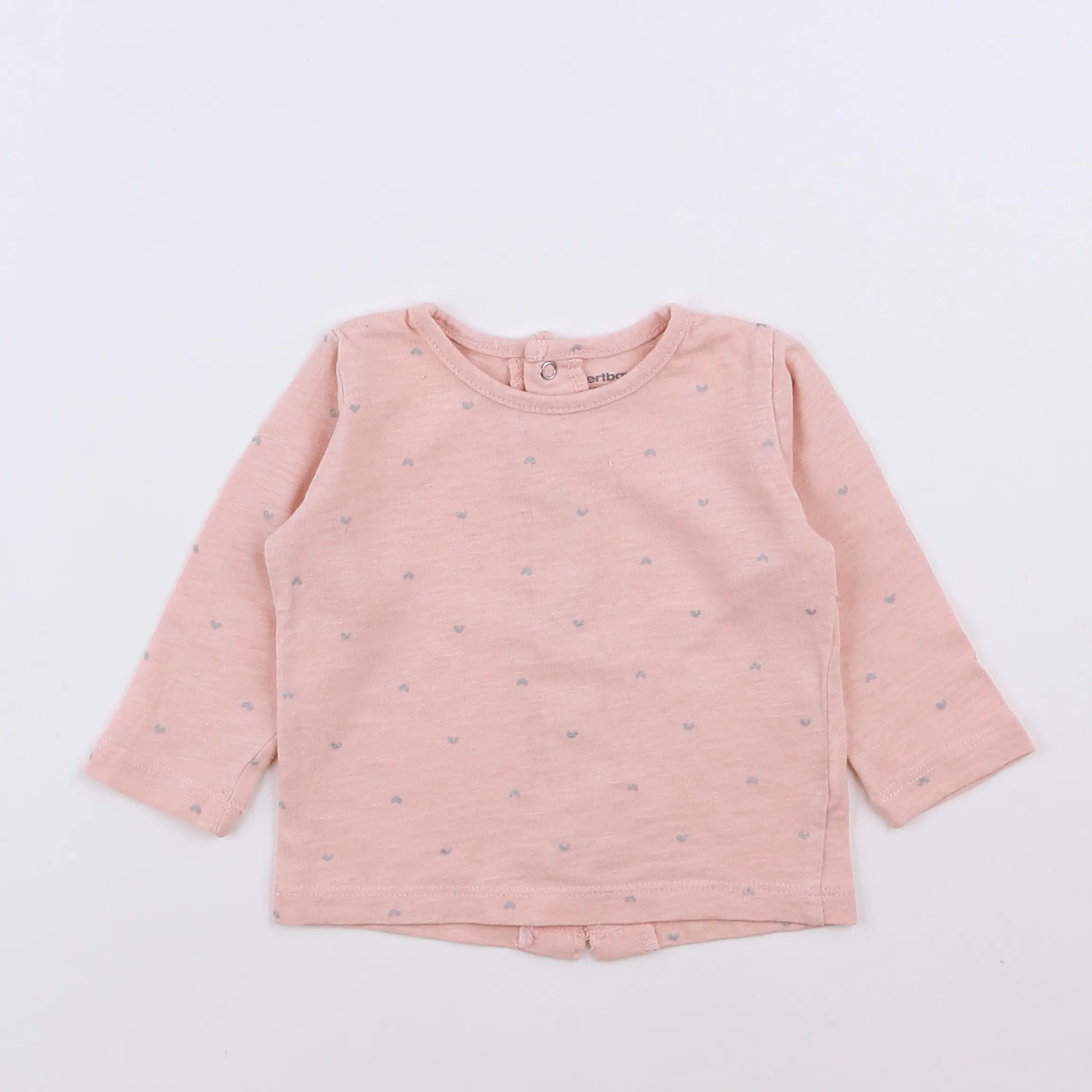 Vertbaudet - tee-shirt rose - 3 mois
